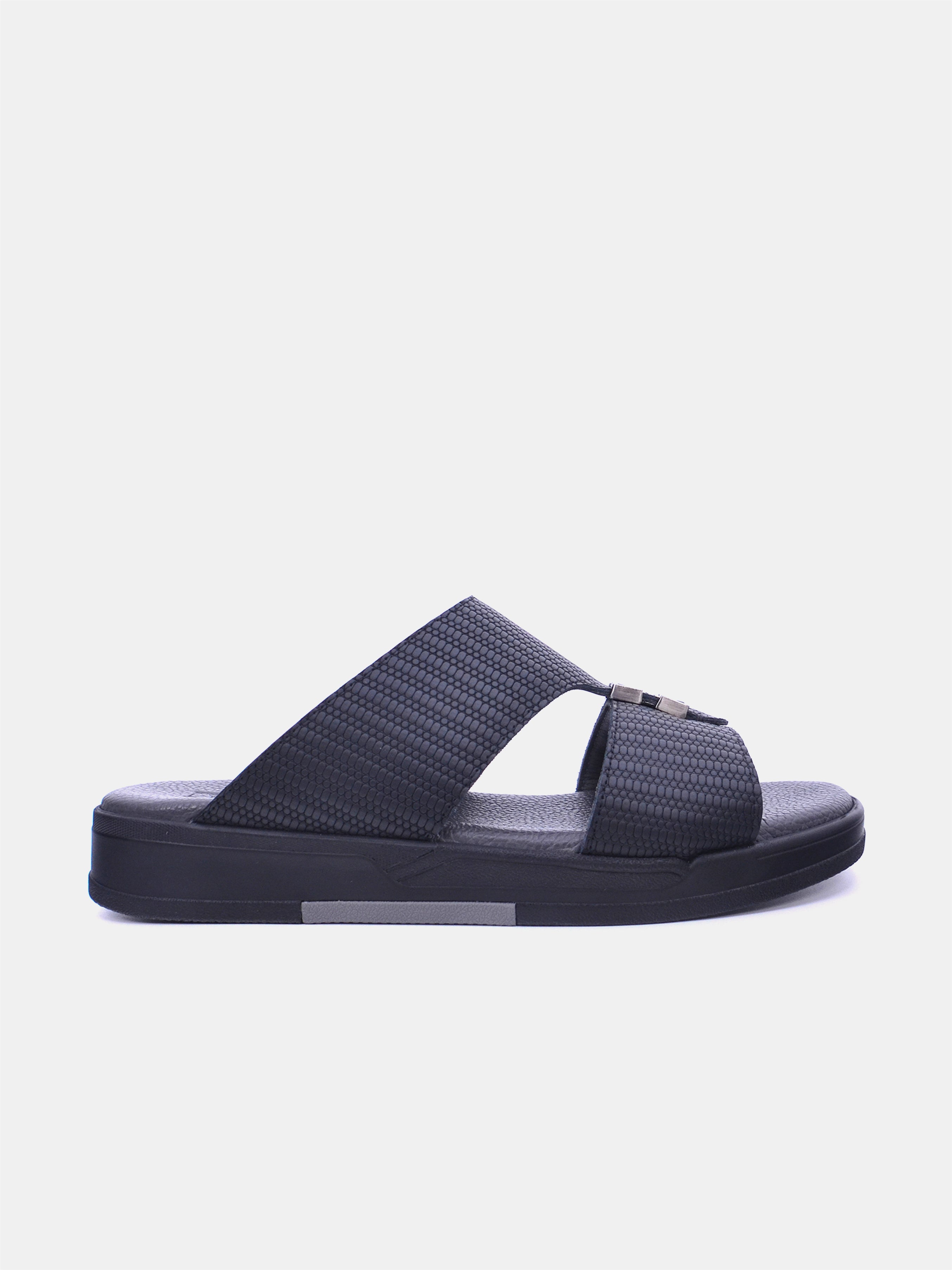 Barjeel Uno MSA133 Men Arabic Sandals #color_Black