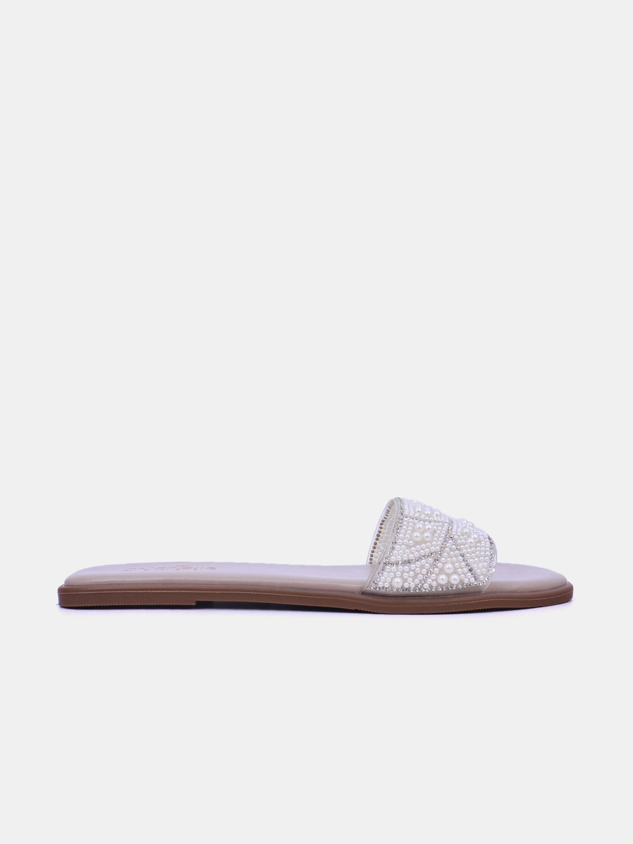 Michelle Morgan 314XG101 Women's Flat Sandals #color_White