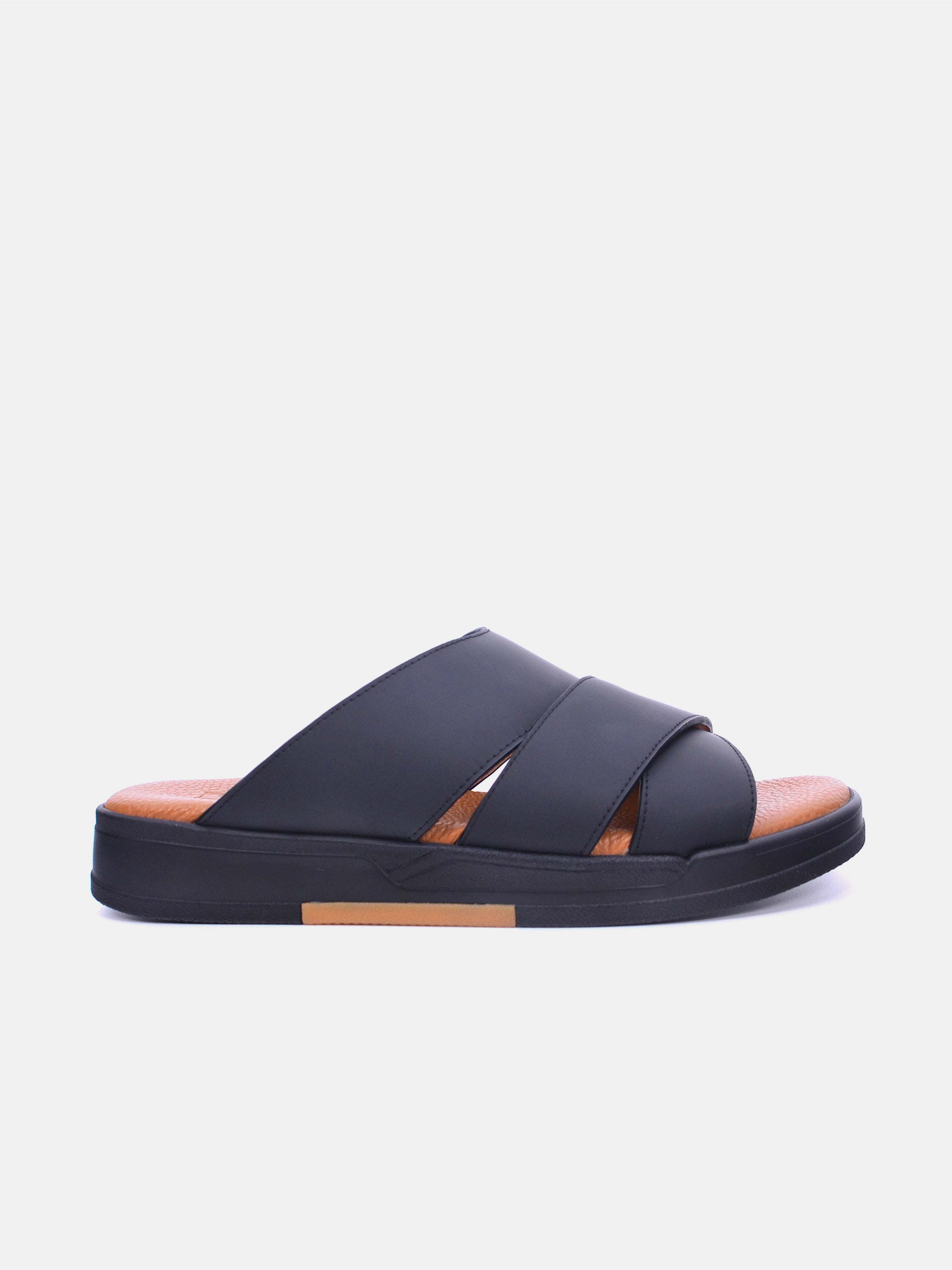 Barjeel Uno MSA125 Men Arabic Sandals #color_Black