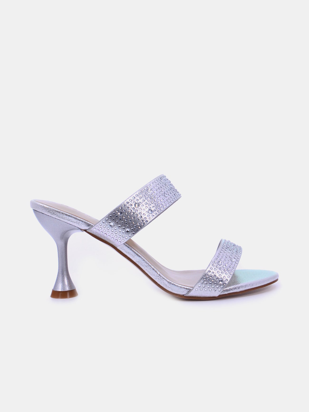 Mynaal Lylith Women's Kitten Heel Sandals #color_Silver