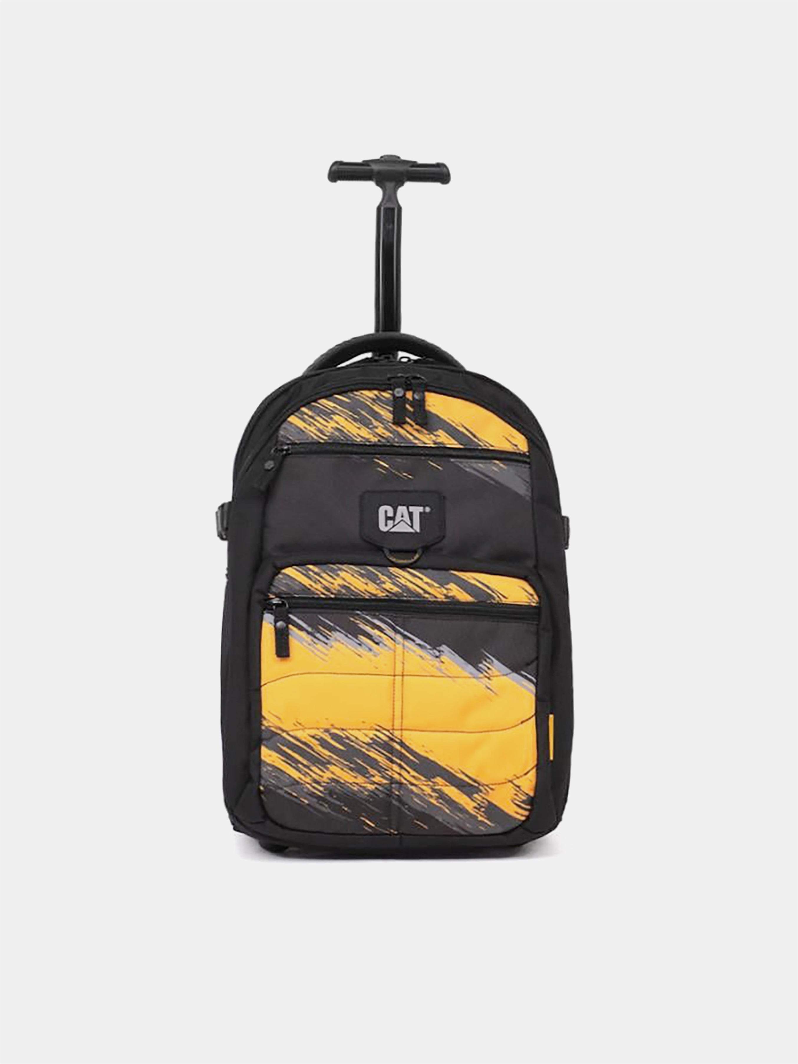 Caterpillar RollRover 2 Wheel Trolley Bag #color_Brushstroke Yellow/Grey/Black
