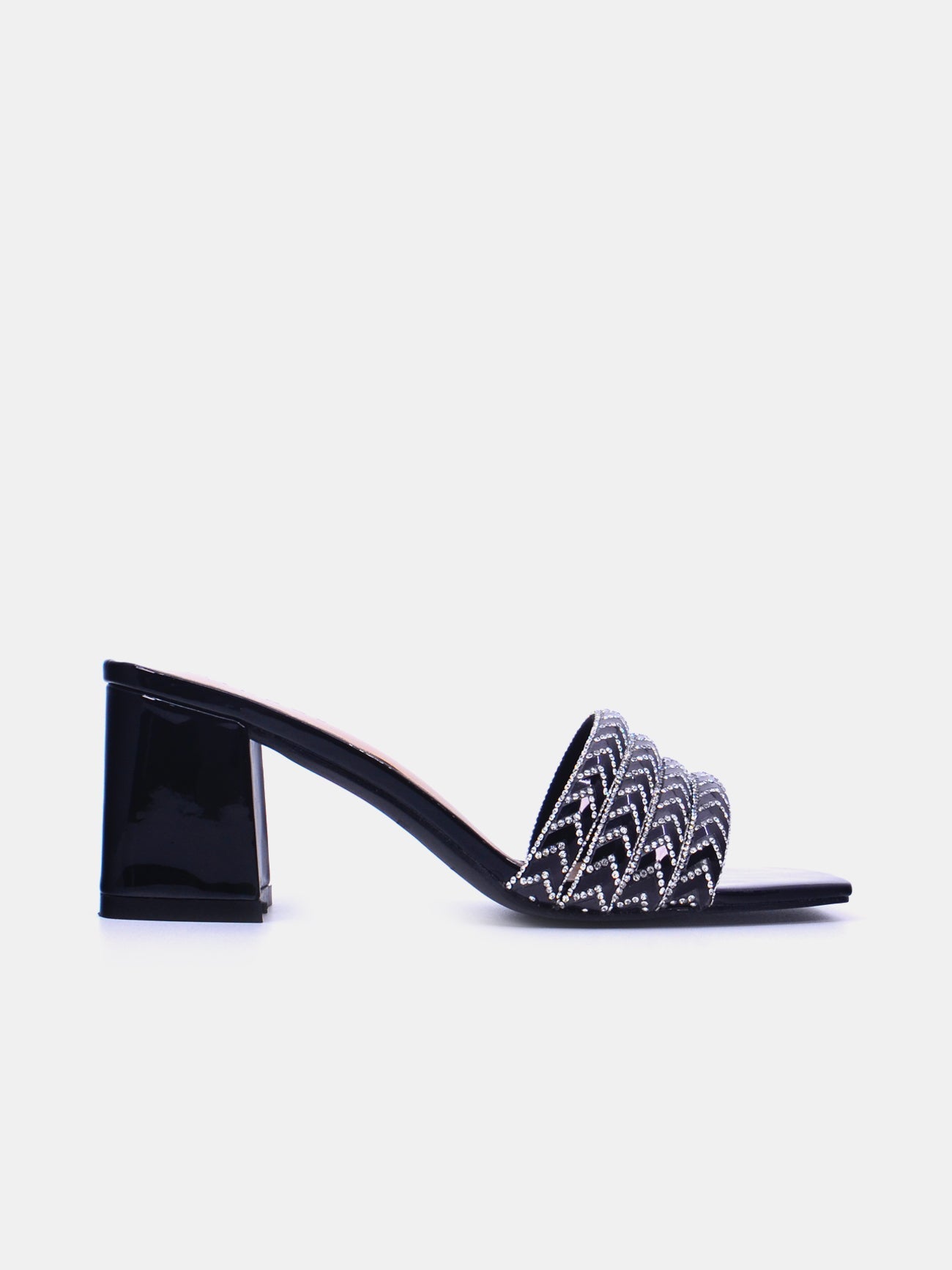 Mynaal Styra Women's Block Heel Sandals #color_Black