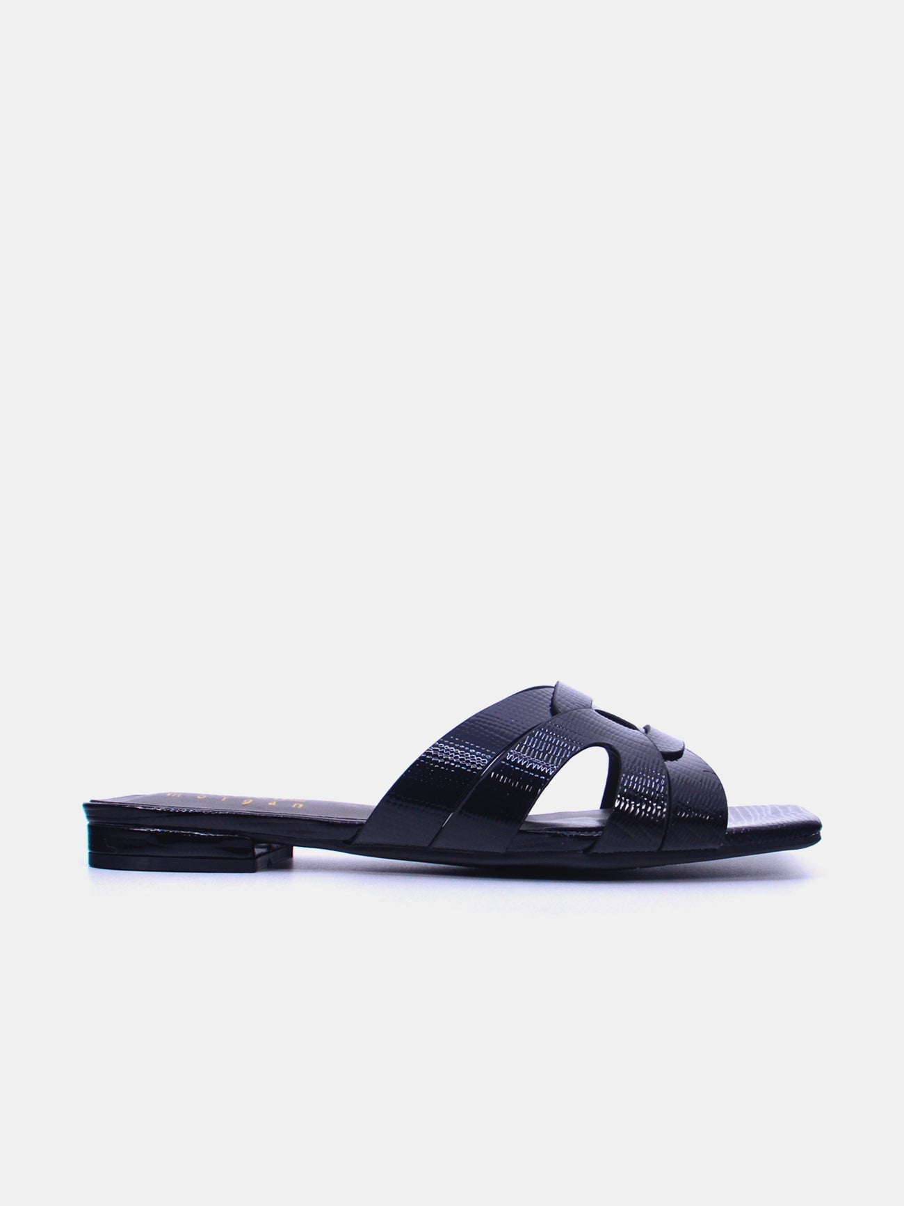 Michelle Morgan 213RJ366 Women's Flat Sandals #color_Black