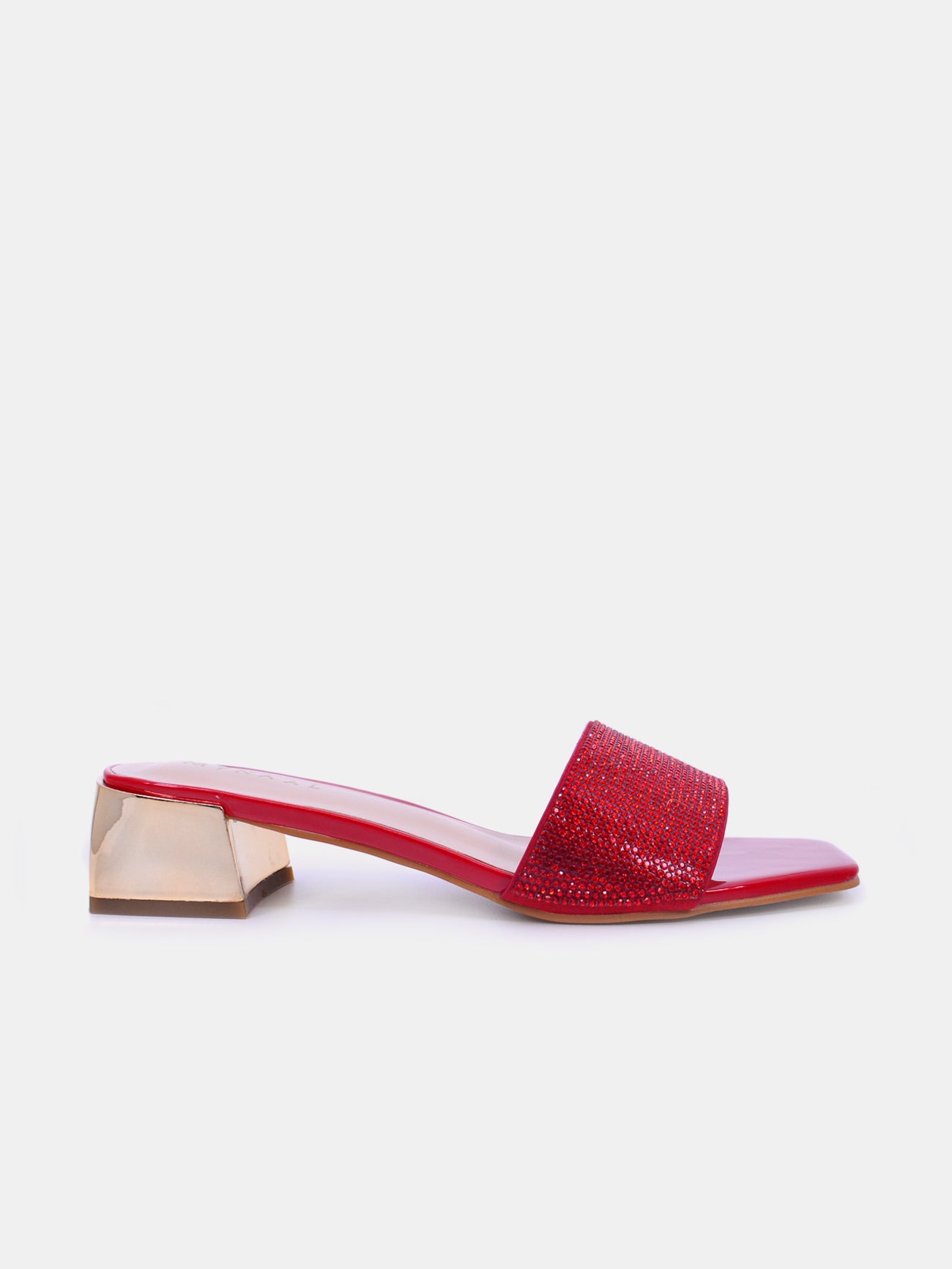 Mynaal Starling Women's Block Heel Sandals #color_Red