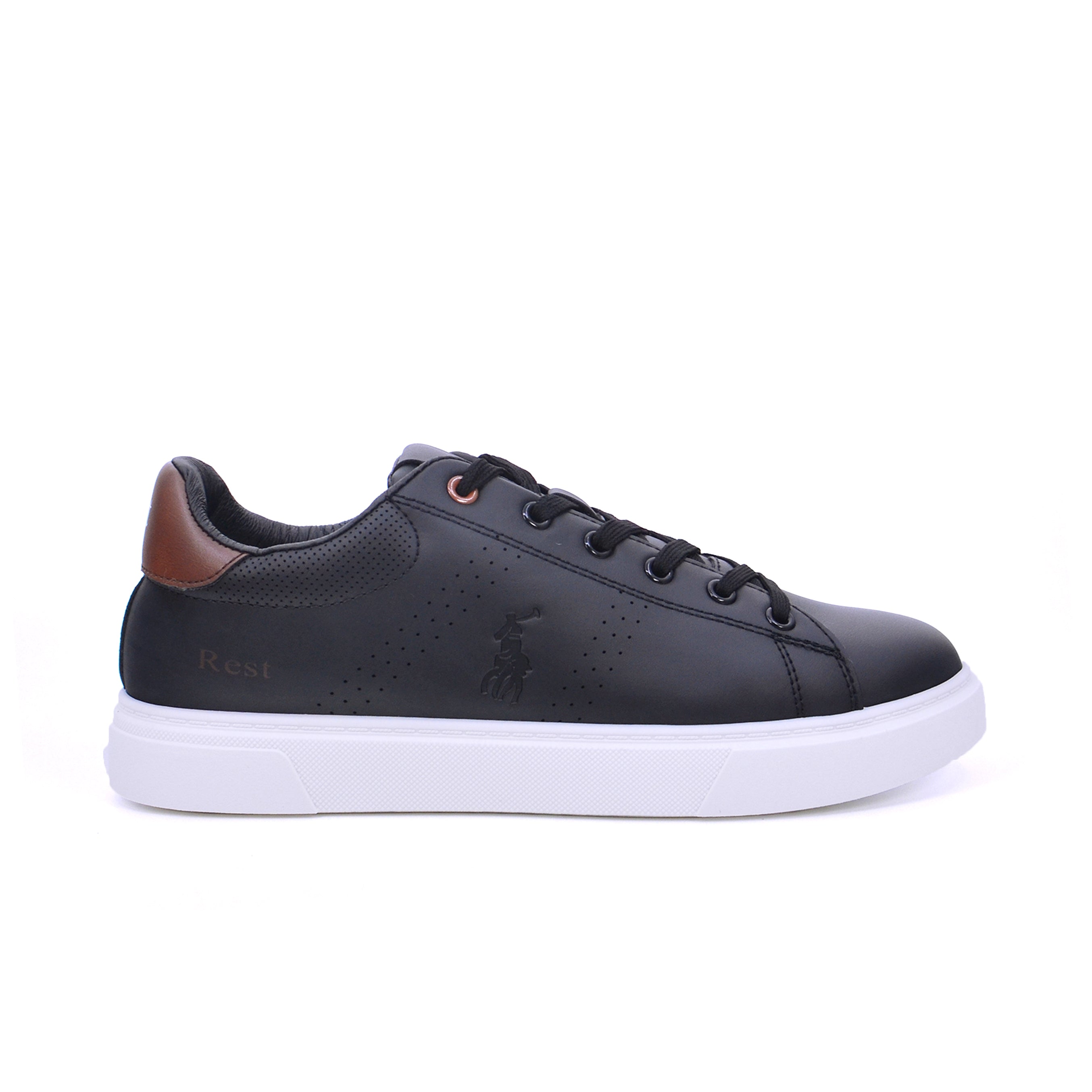 Rest 2412 Men's Casual Shoes #color_Black
