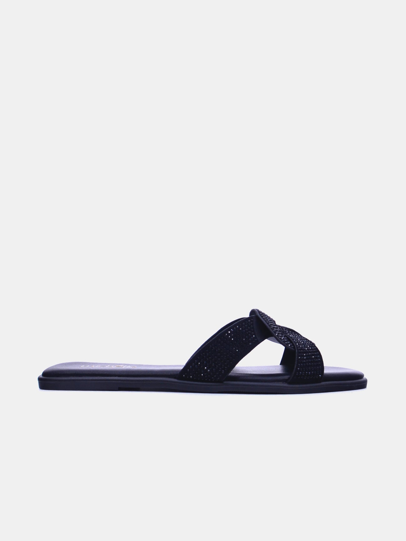 Michelle Morgan 114RC10B Women's Flat Sandals #color_Black