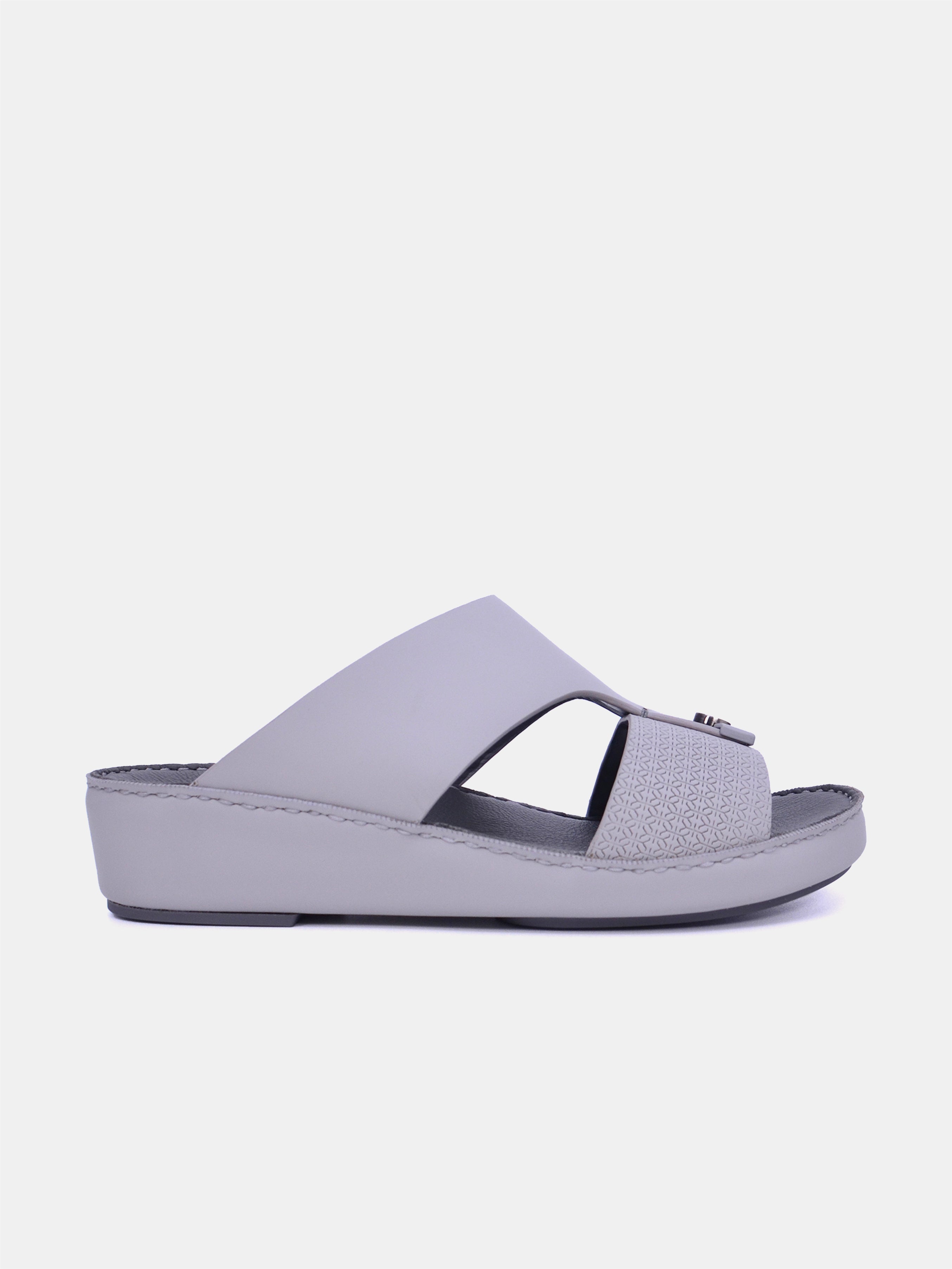 Barjeel Uno BS35 Men's Arabic Sandals #color_Gray