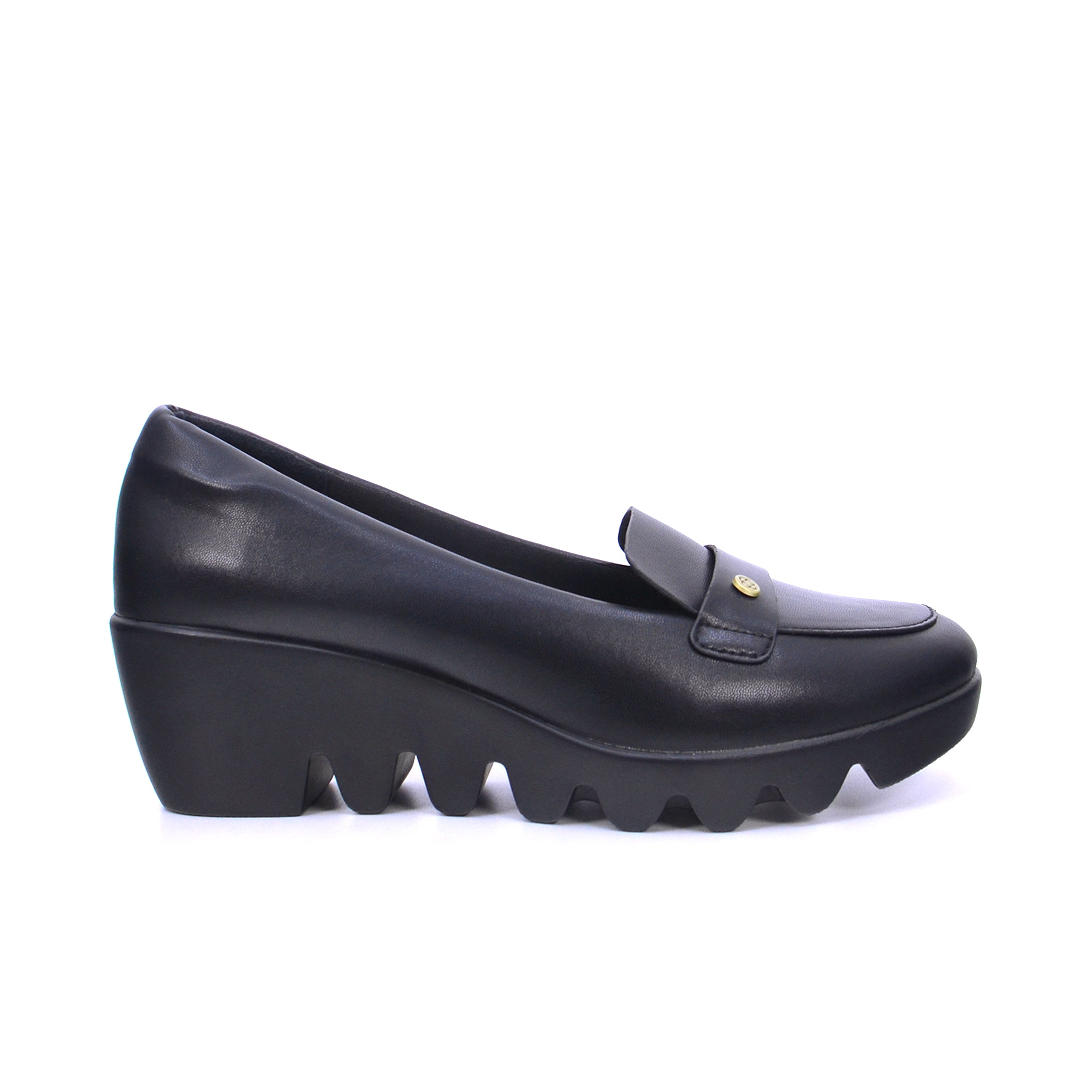 092-2475 Michelle Morgan 219RJB04 Women's Flatform Shoes #color_Black
