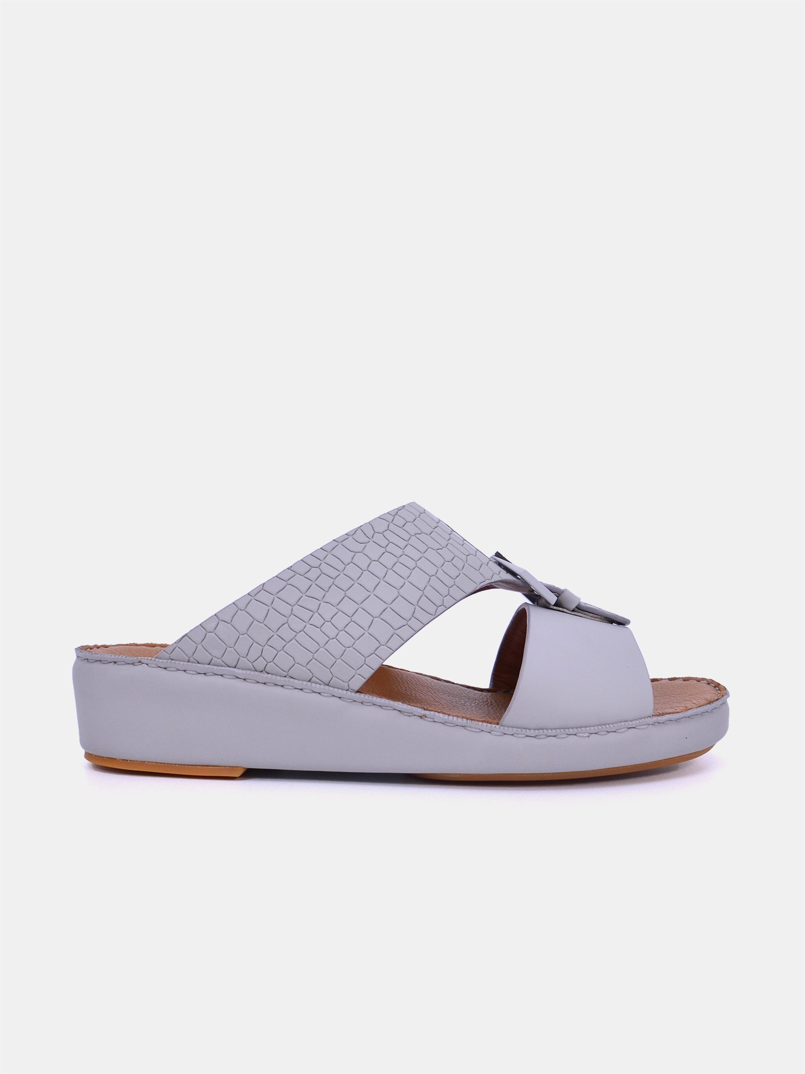 Mynaal B121 Men's Arabic Sandals #color_Gray