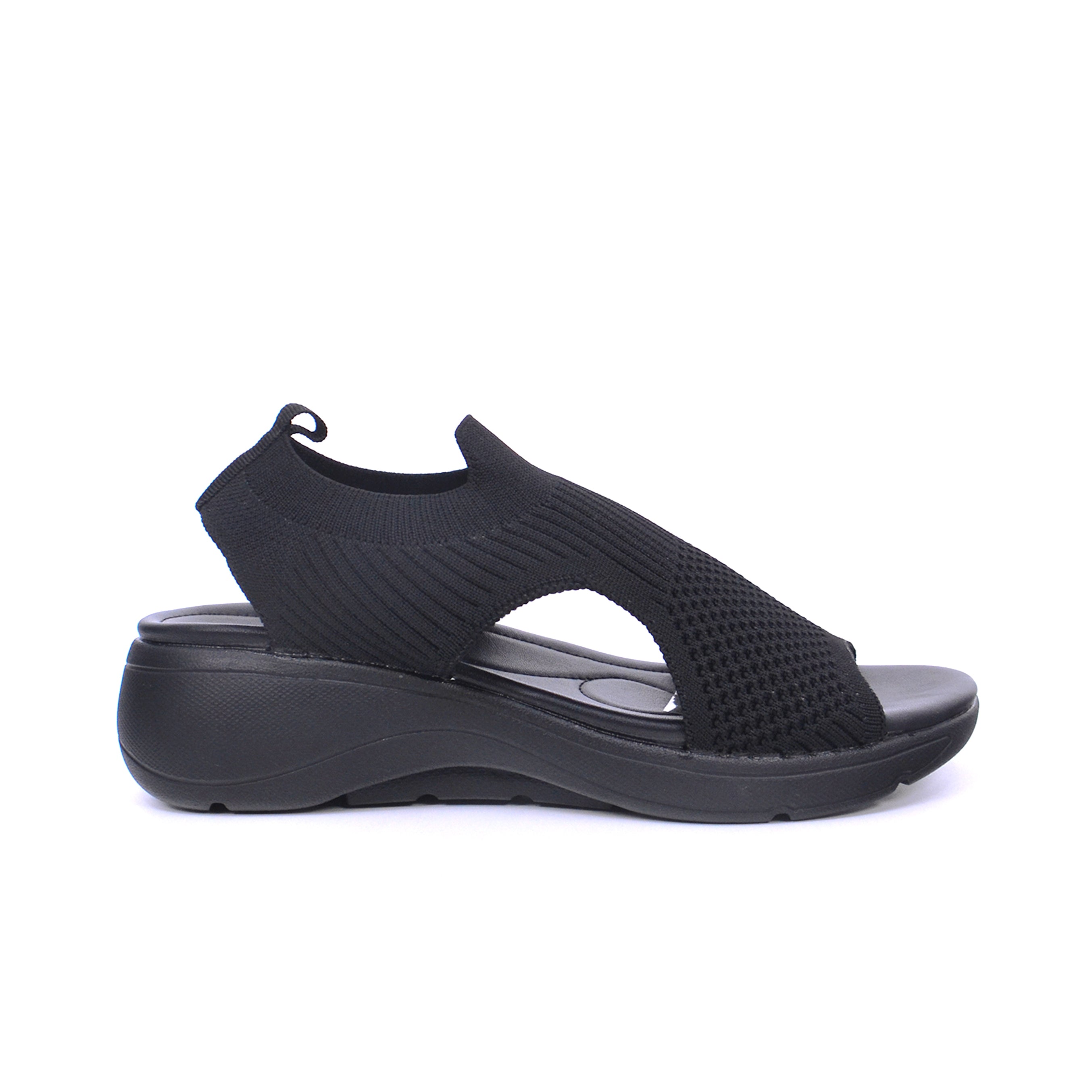 Mynaal 414Rj382 Women's Sporty Slingback Sandal #color_Black