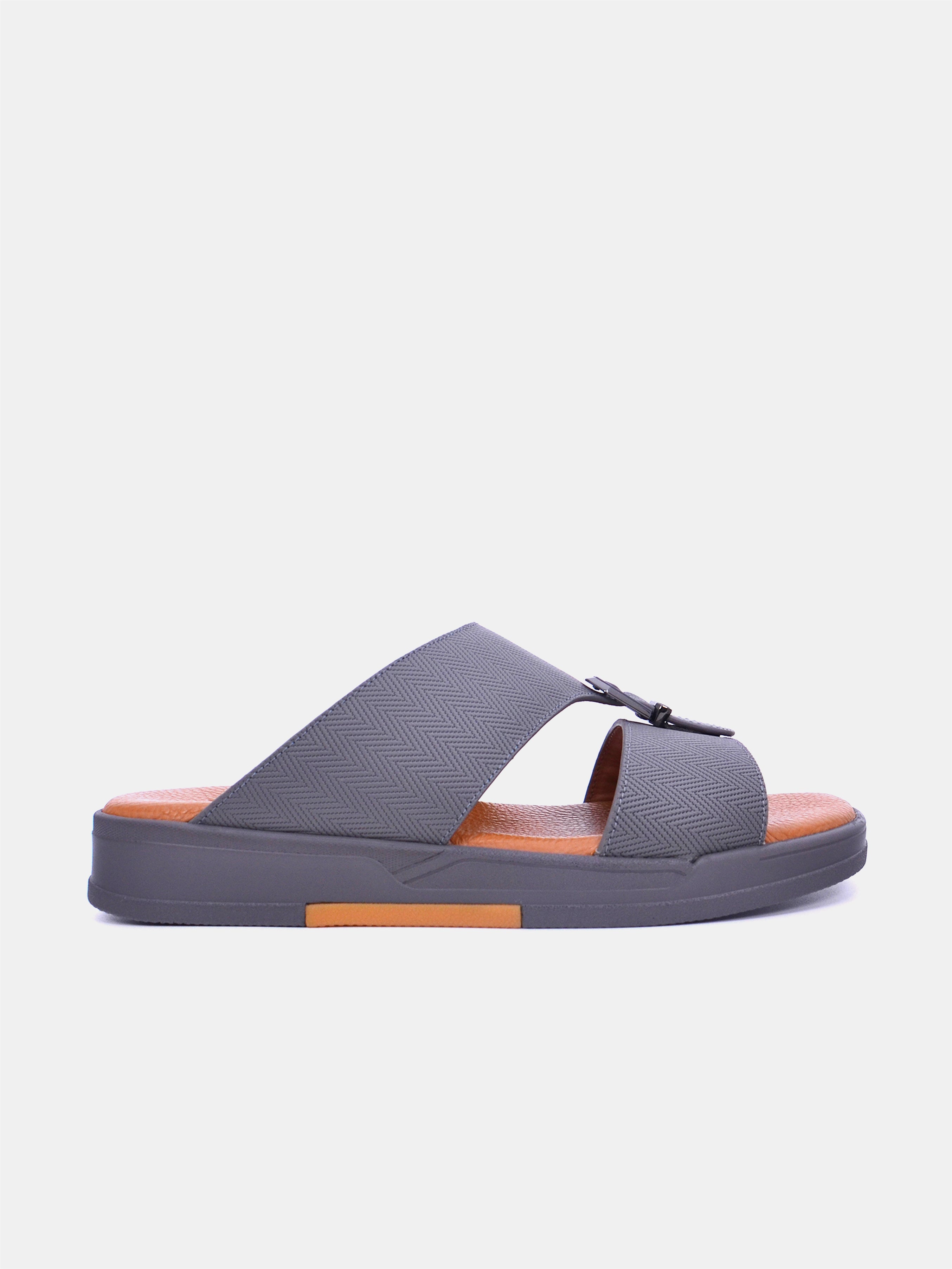 Barjeel Uno MSA124 Men Arabic Sandals #color_Gray