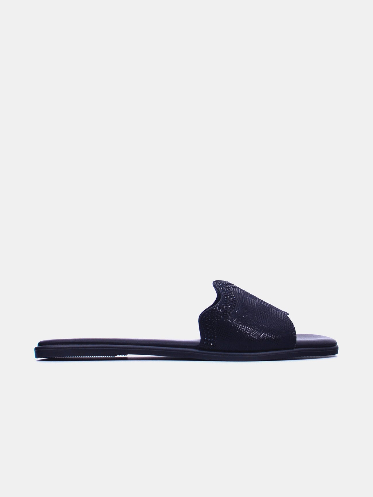 Michelle Morgan 114RC103 Women's Flat Sandals #color_Black