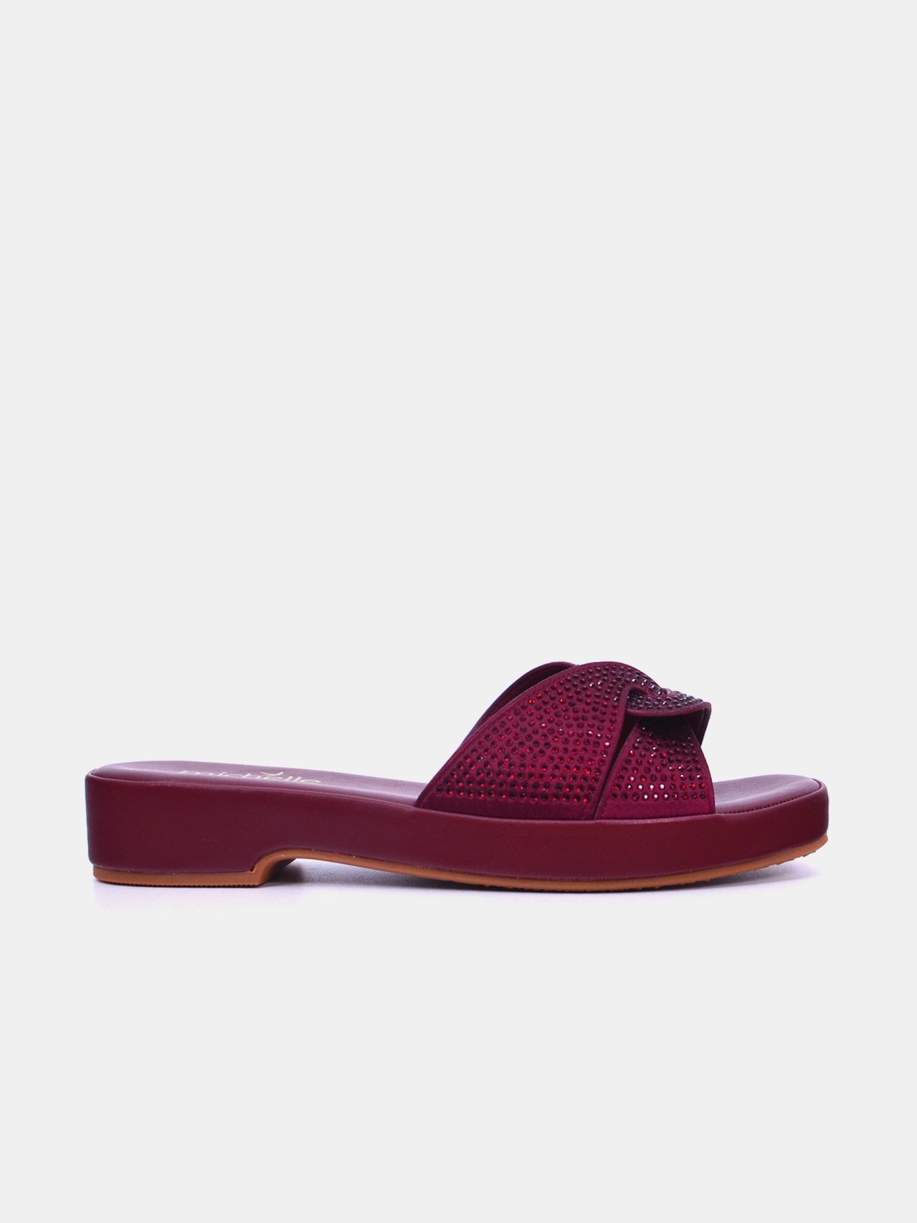 Michelle Morgan 314ZD61J Women's Flat Sandals #color_Maroon