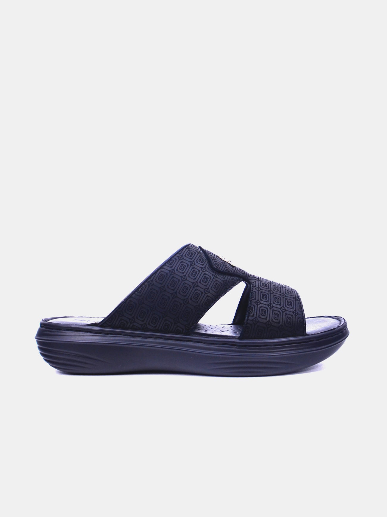 Barjeel Uno 21410-12 Men's Arabic Sandals #color_Black