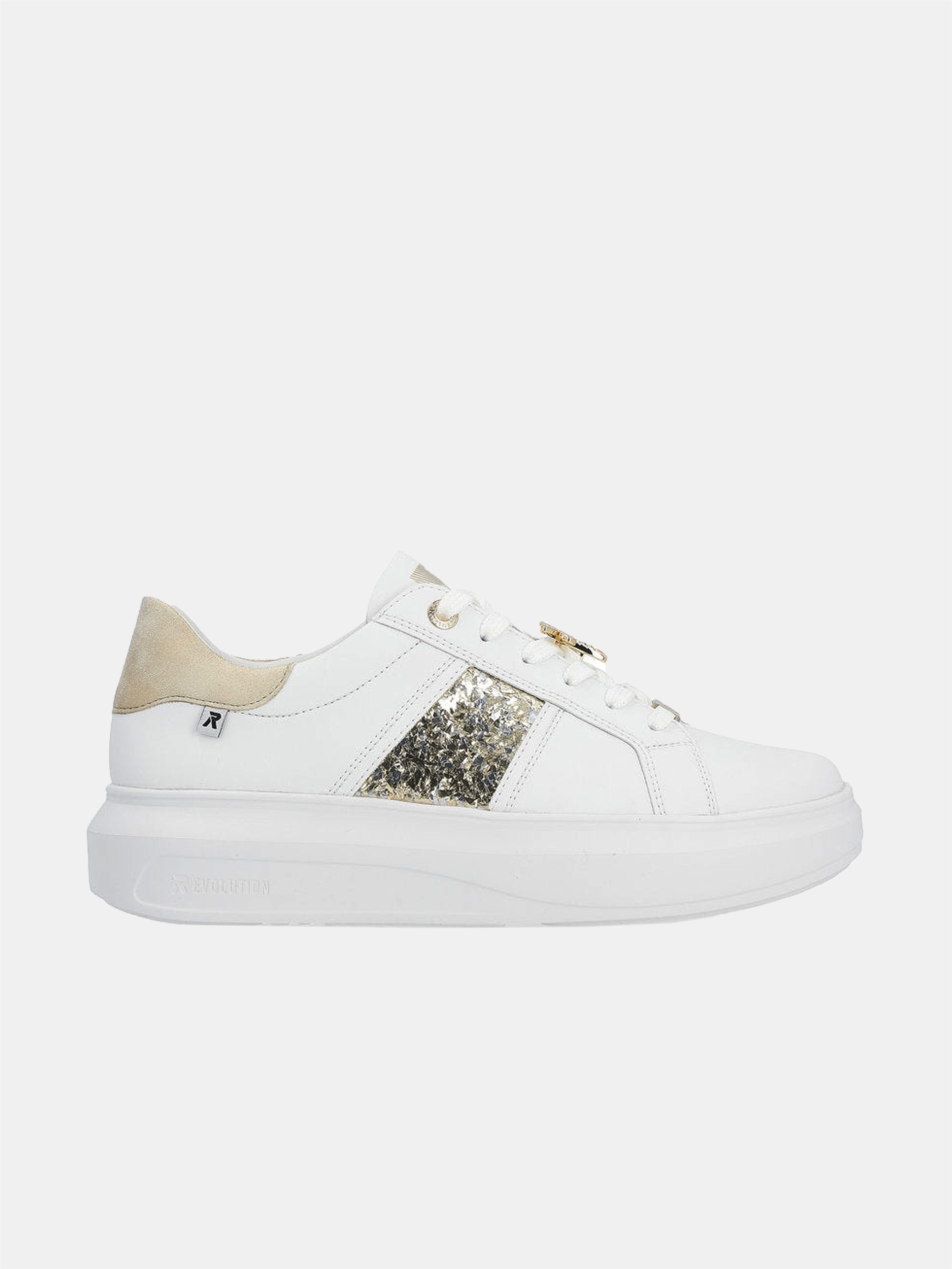 Rieker W1202-82 Women's Sneakers #color_white