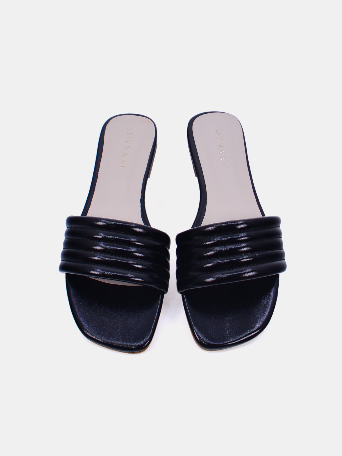 Mynaal Velore Women's Flat Sandals #color_Black