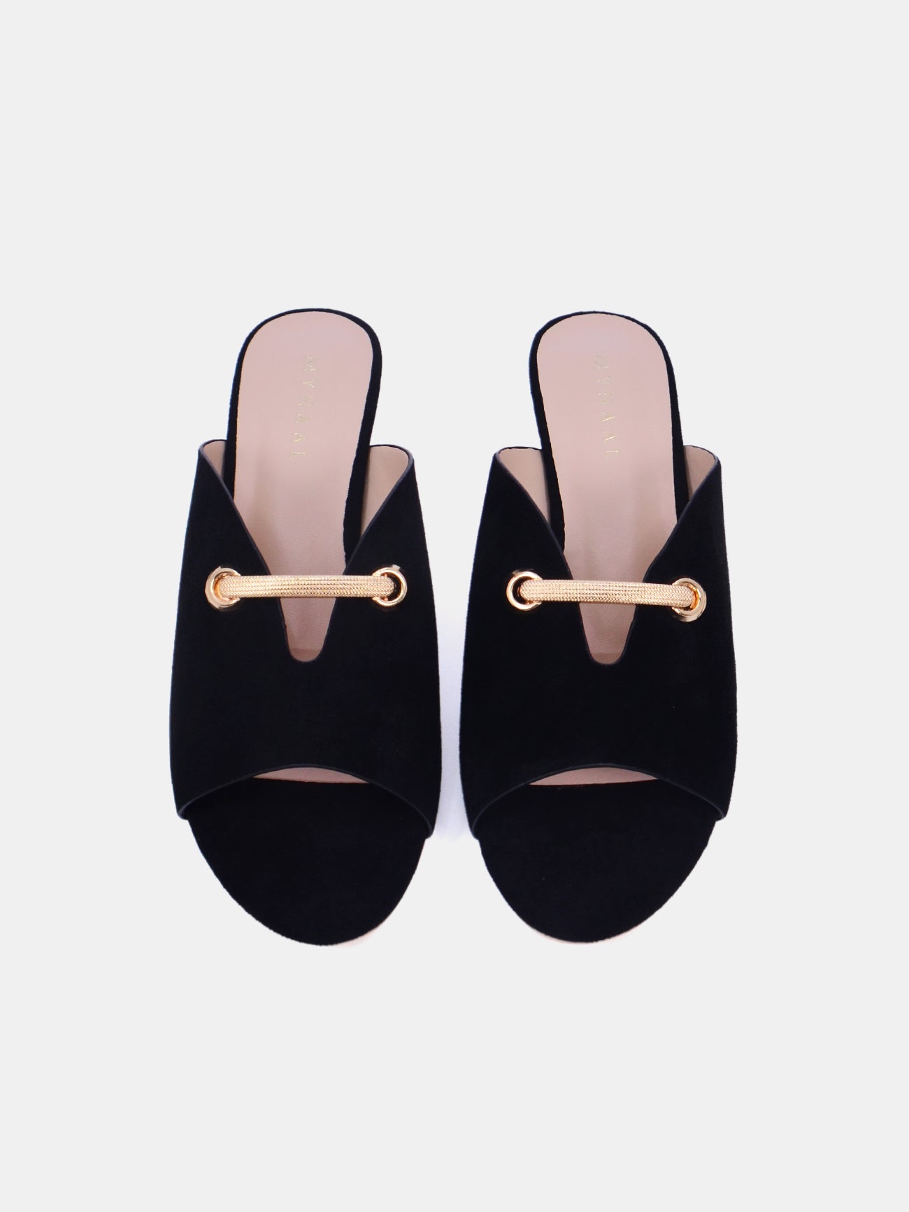 Mynaal Nalida Women's Wedge Sandals #color_Black
