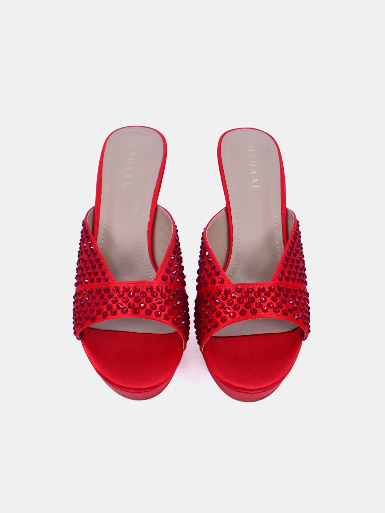 Mynaal Allura Women's Platform Sandals #color_Red