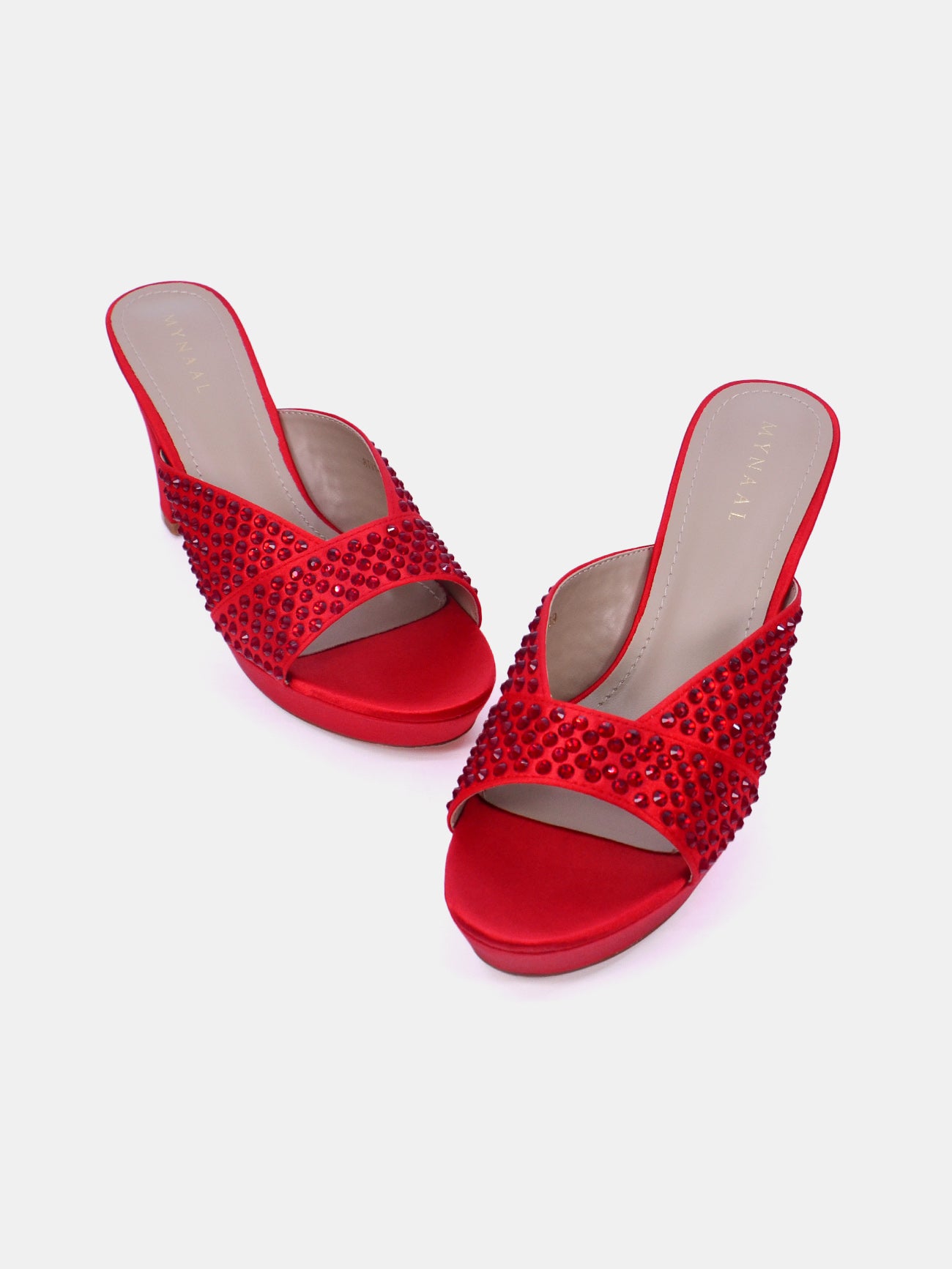 Mynaal Allura Women's Platform Sandals #color_Red