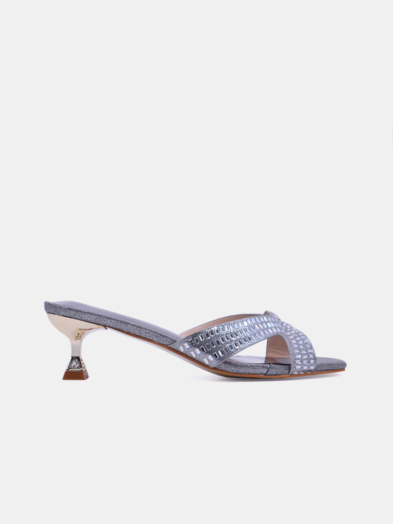 Mynaal Rixie Women's Kitten Heel Sandals #color_Grey