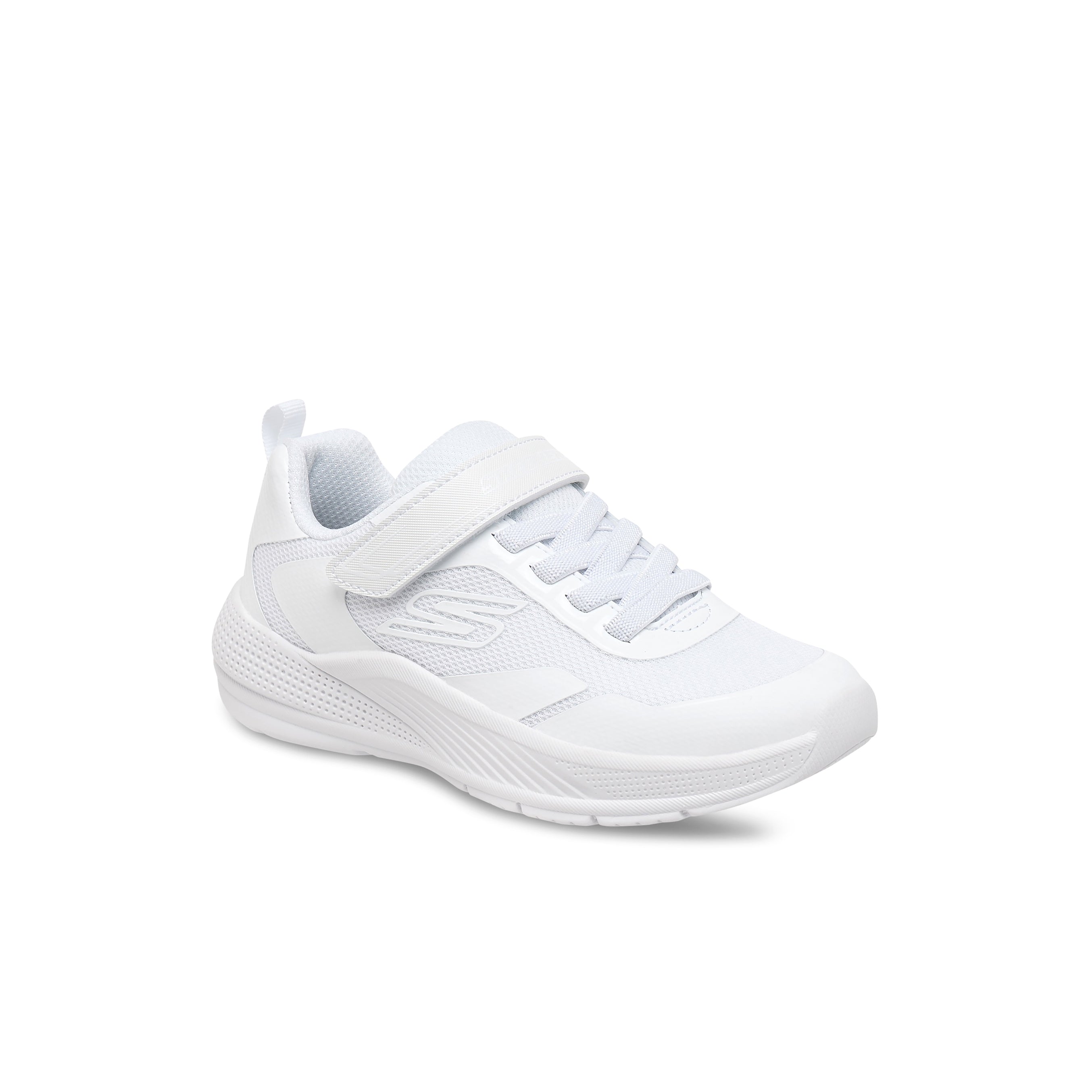 Skechers Girls' Microspec Advance - Oasis Point Shoes #color_White