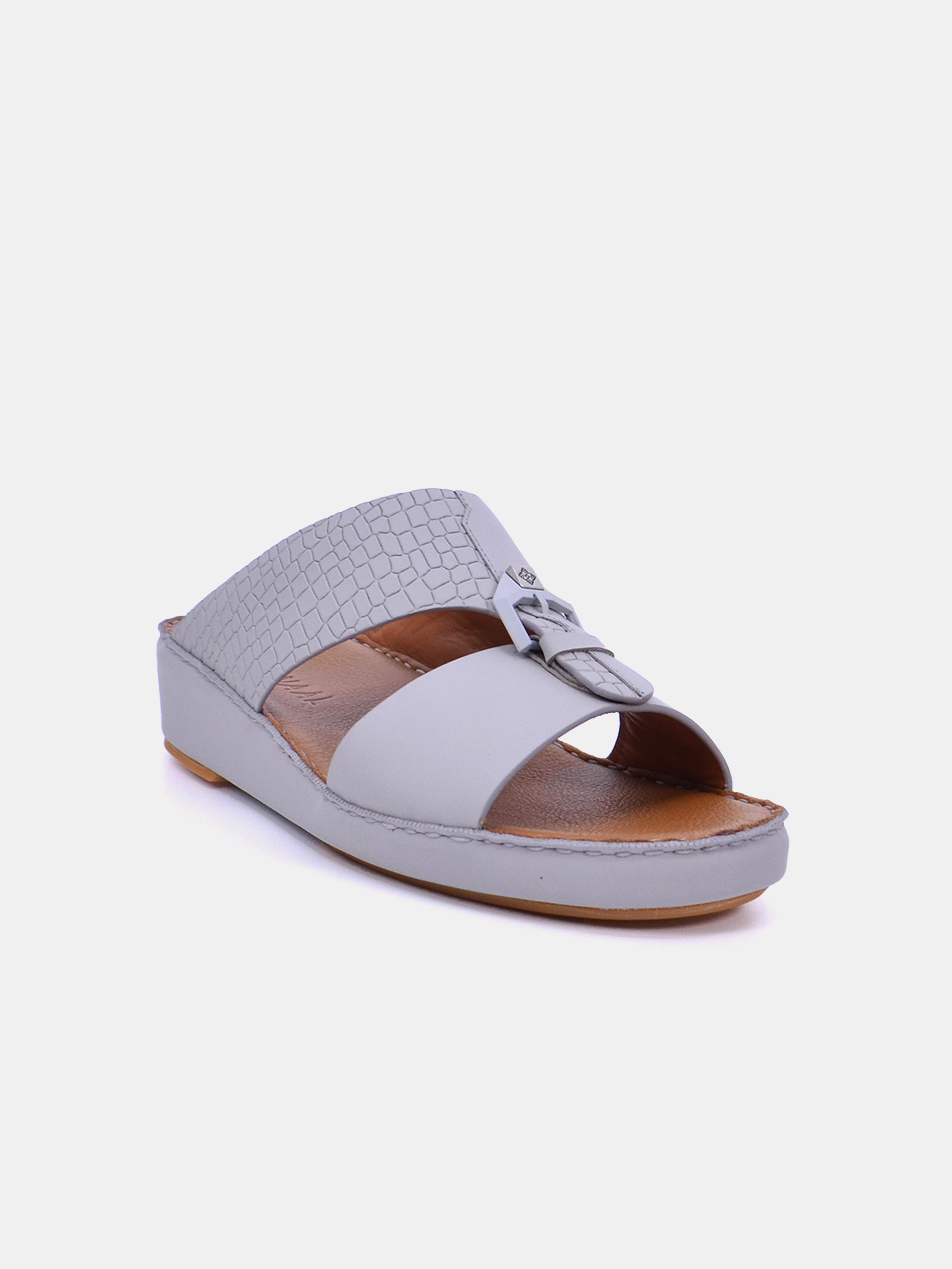 Mynaal B121 Men's Arabic Sandals #color_Gray