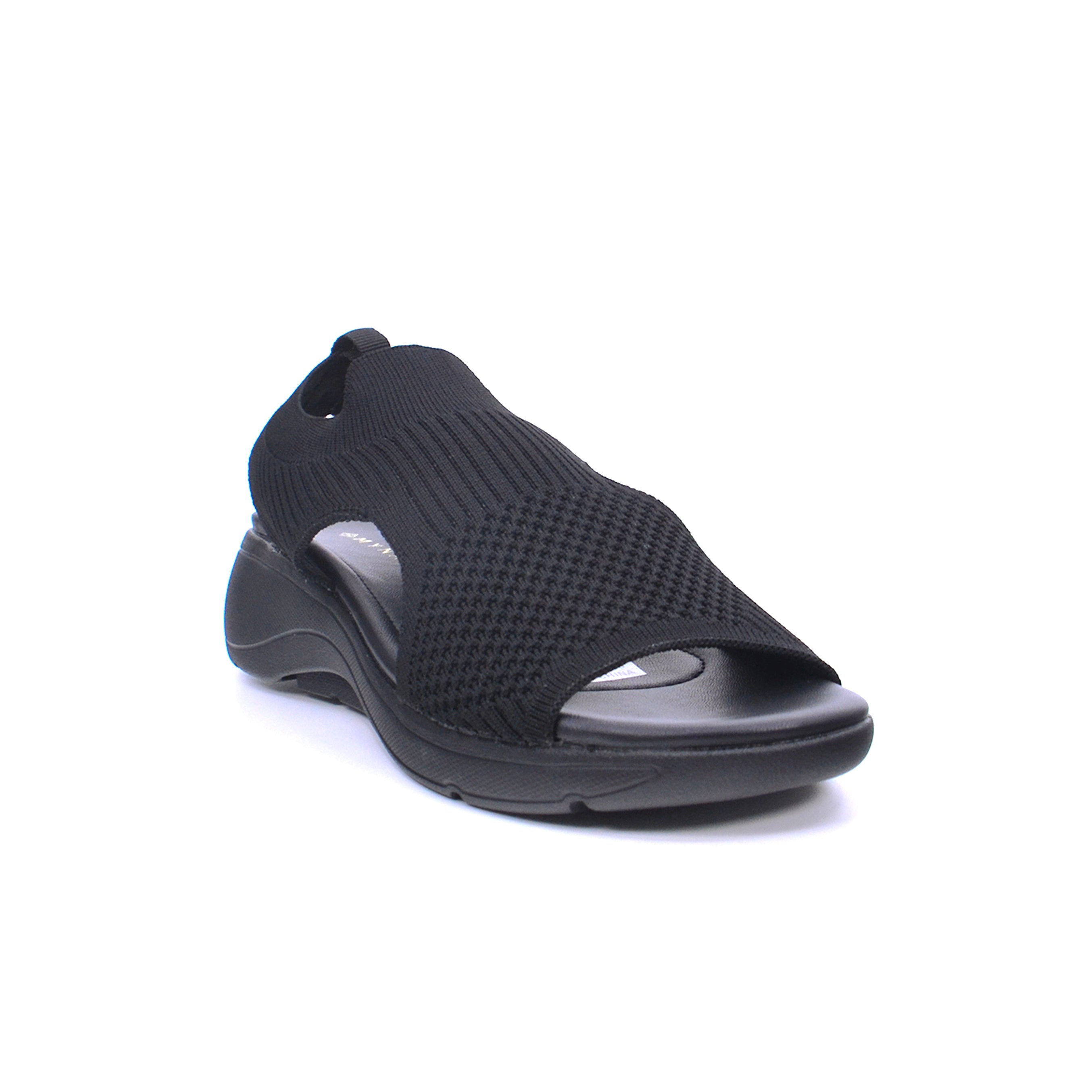 Mynaal 414Rj382 Women's Sporty Slingback Sandal #color_Black
