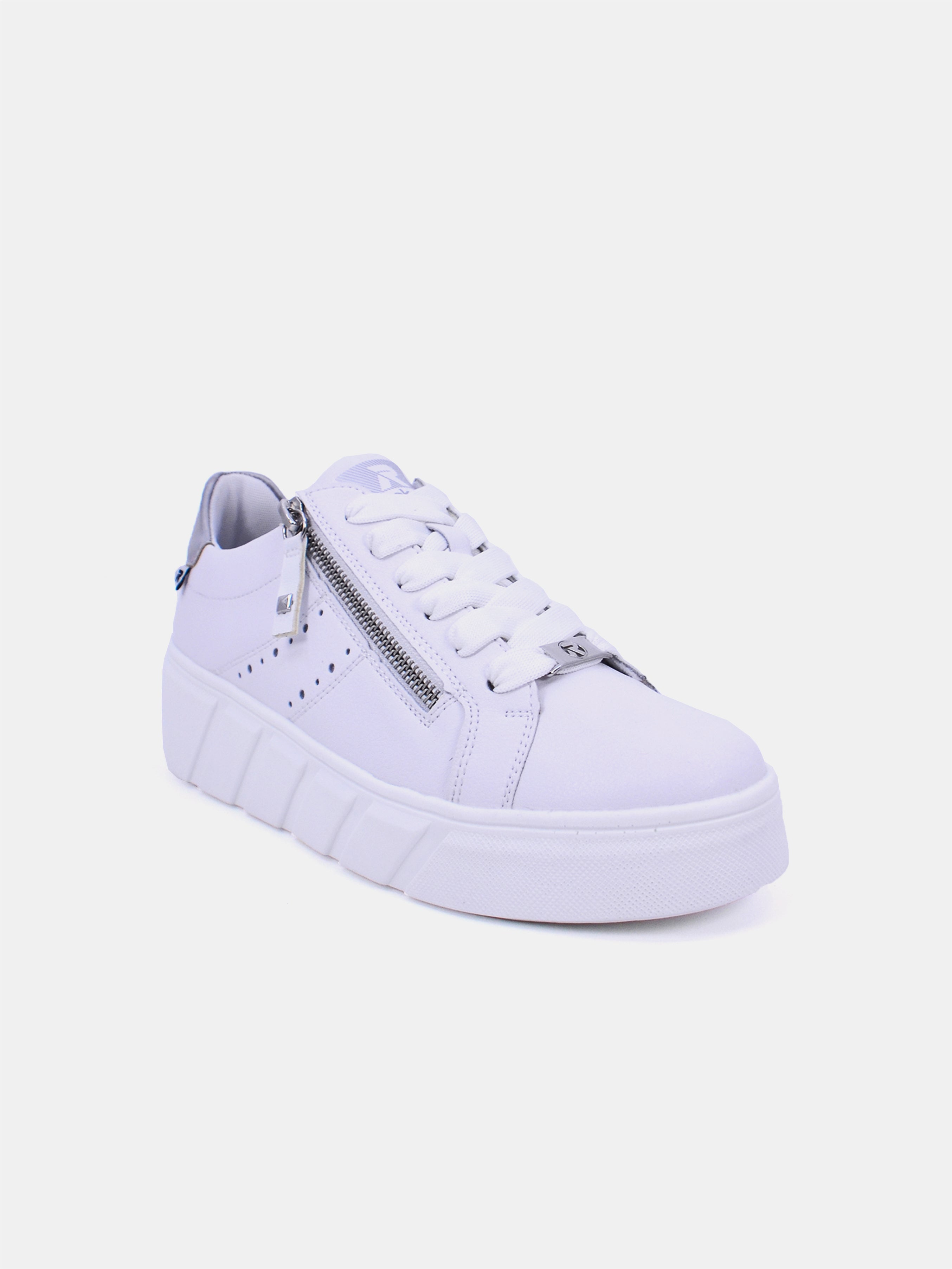 Rieker W0505 Women Casual Shoes #color_White