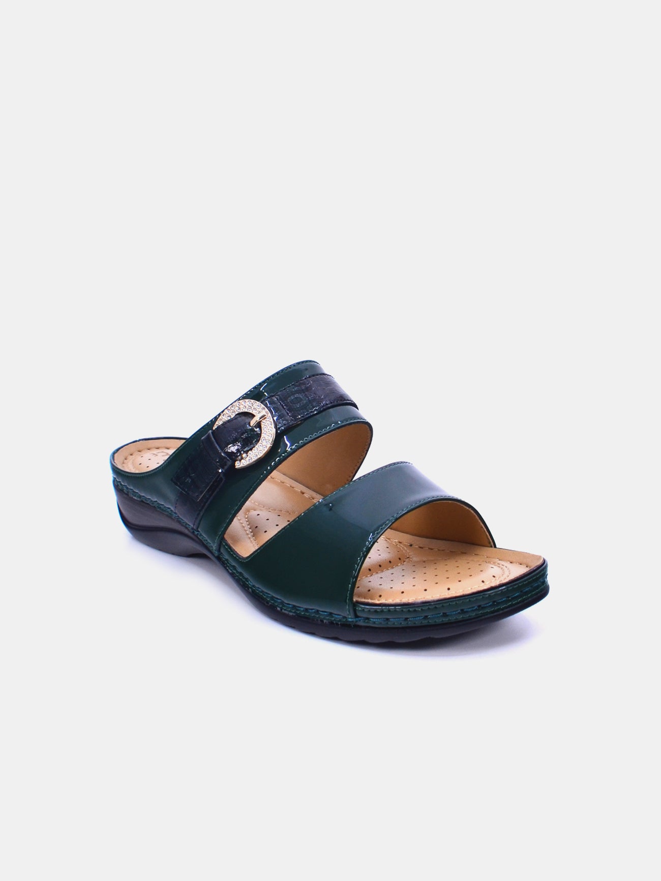 Michelle Morgan 88909-36 Women's Flat Sandals #color_Green