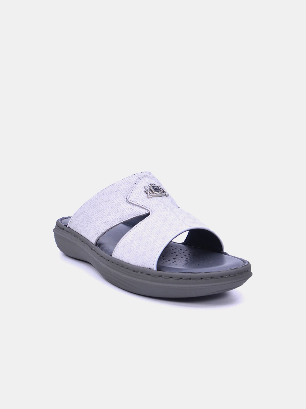 Barjeel Uno 21410-12 Men's Arabic Sandals #color_White