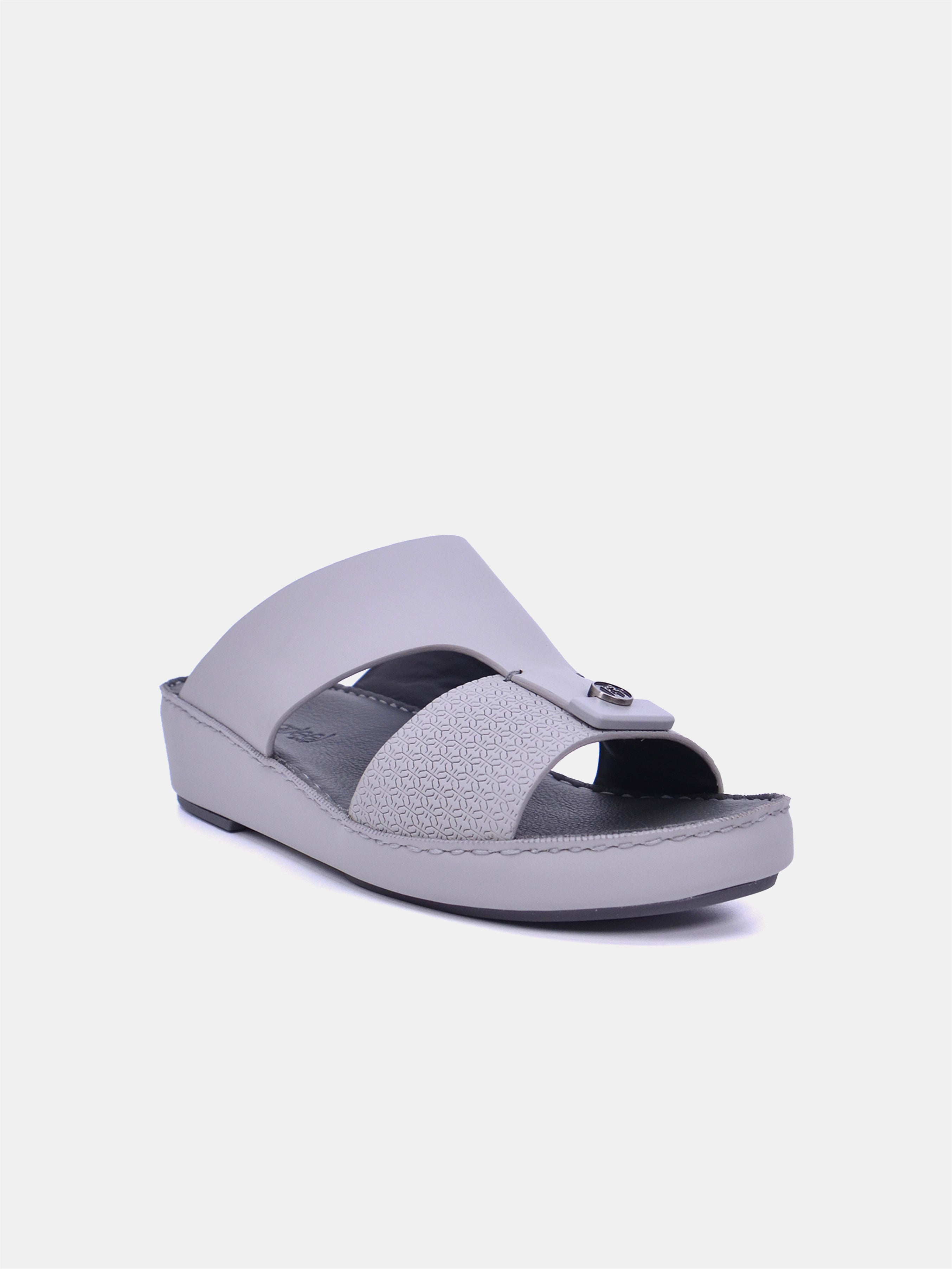 Barjeel Uno BS35 Men's Arabic Sandals #color_Gray