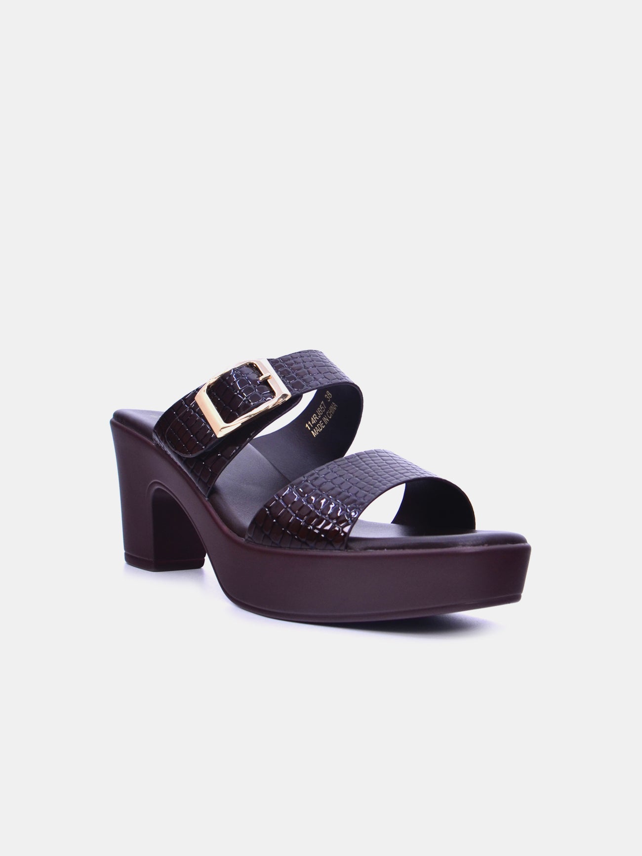 Michelle Morgan 114RJ857 Women's Heeled Sandals #color_Brown