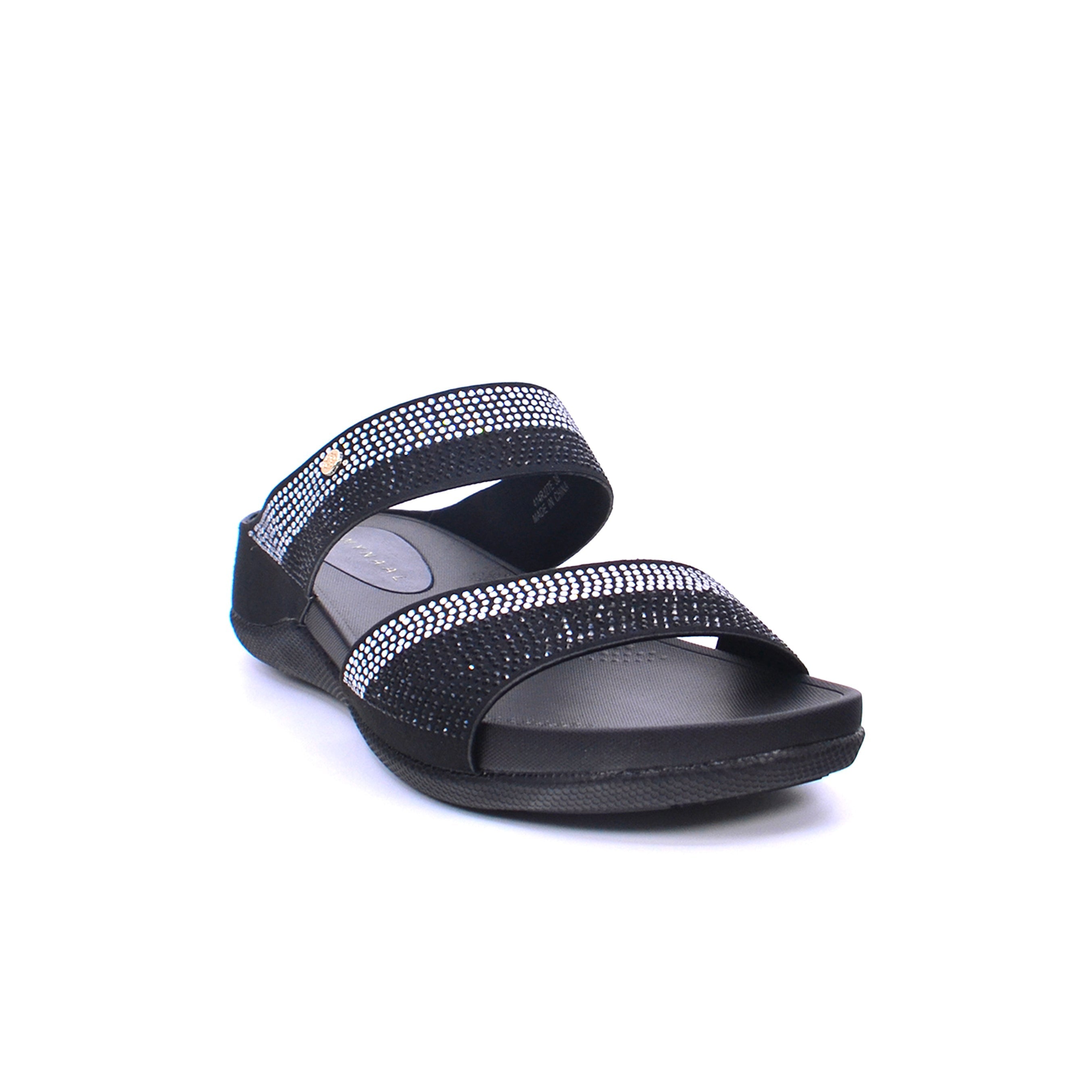 Mynaal 414Rj60J Women's Wedge Sandal #color_Black