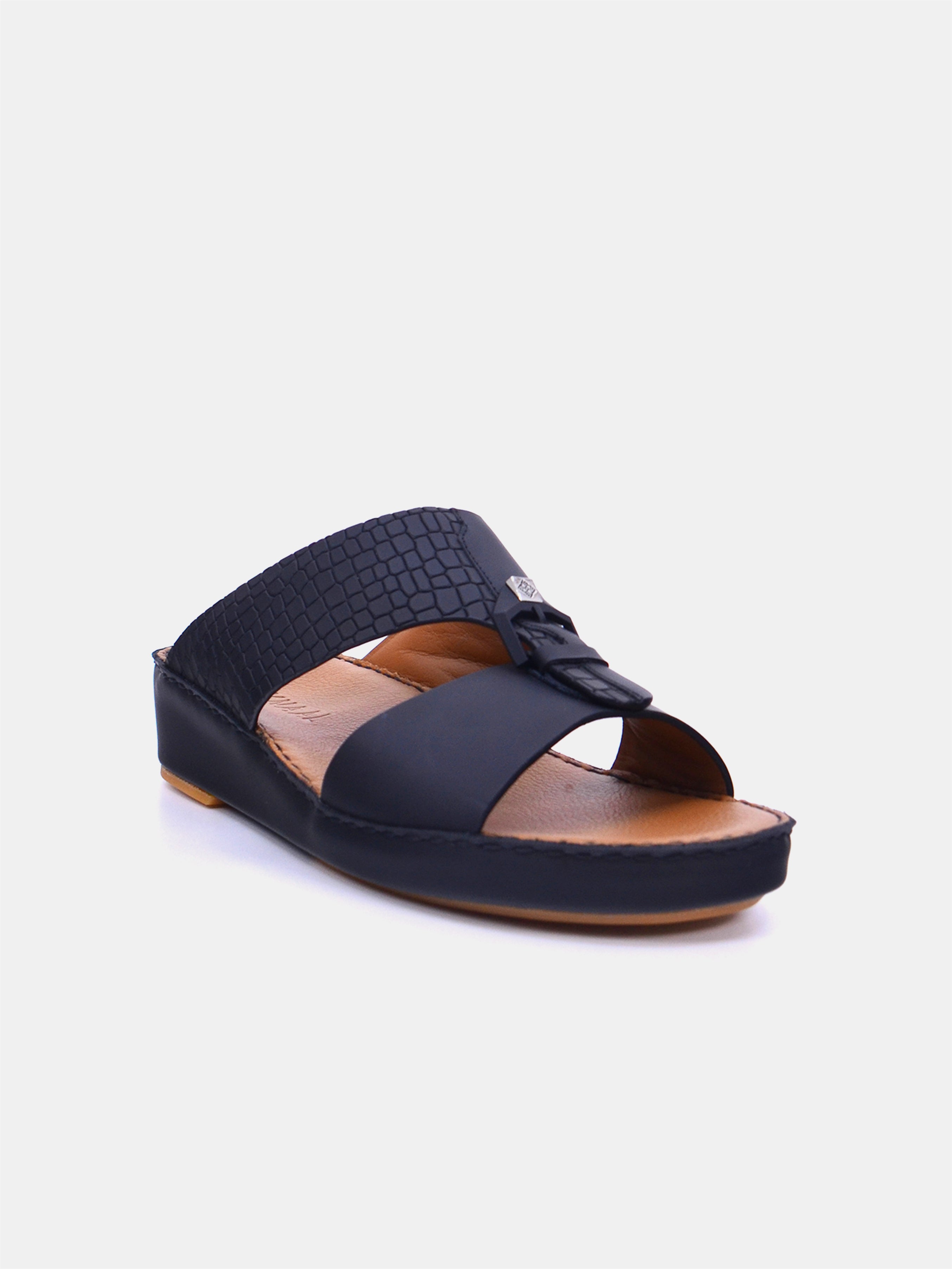 Mynaal B121 Men's Arabic Sandals #color_Black