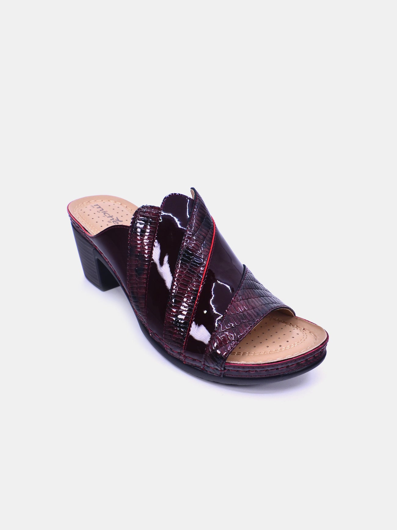 Michelle Morgan 221-2 Women's Heeled Sandals #color_Maroon