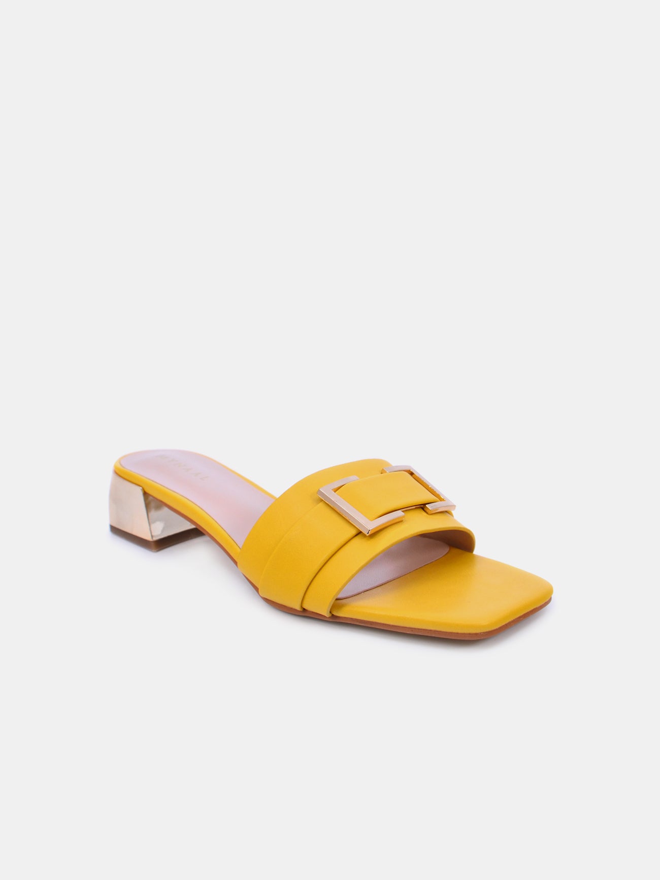 Mynaal Serix Women's Block Heel Sandals #color_Yellow