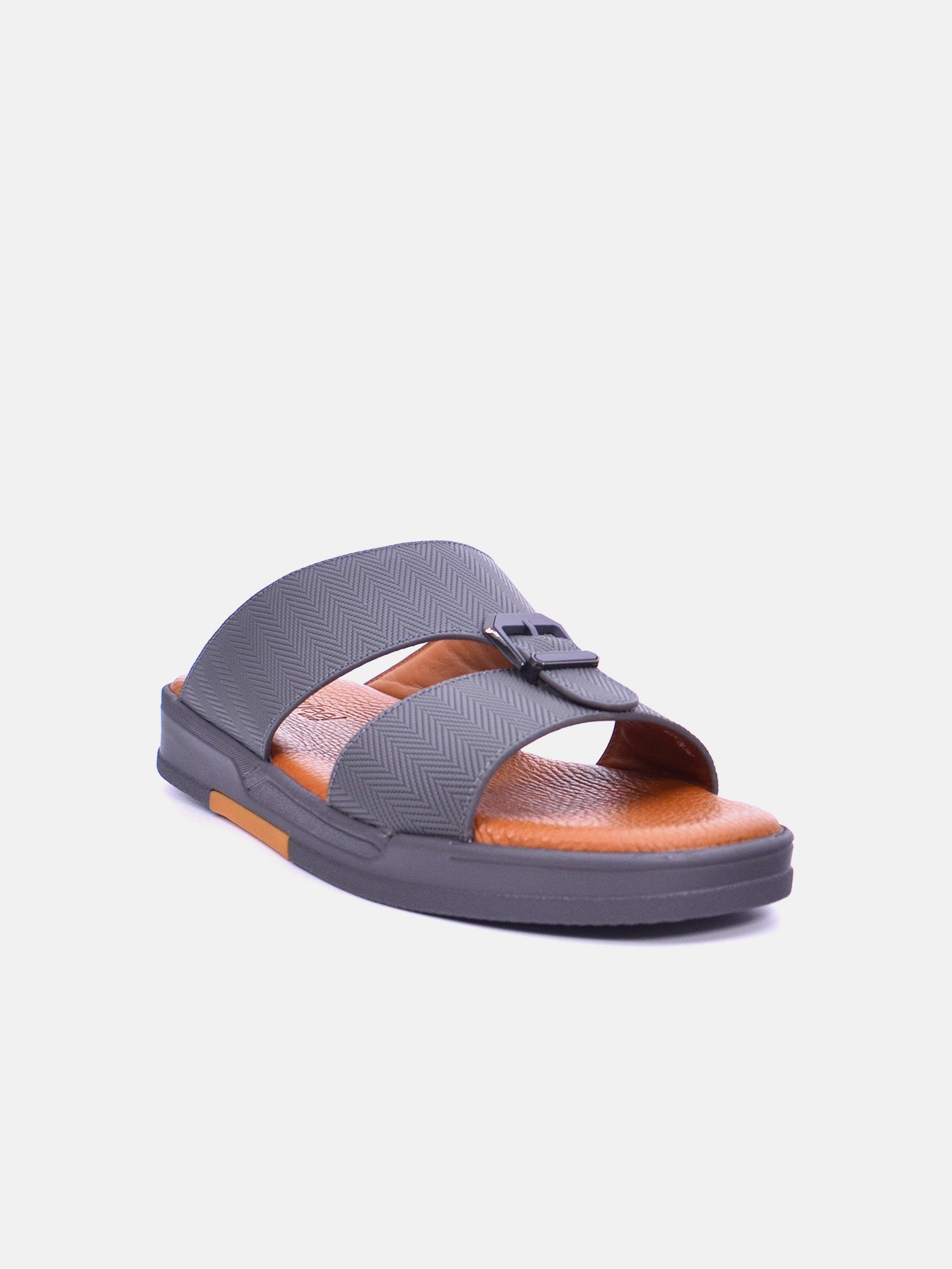 Barjeel Uno MSA124 Men Arabic Sandals #color_Gray