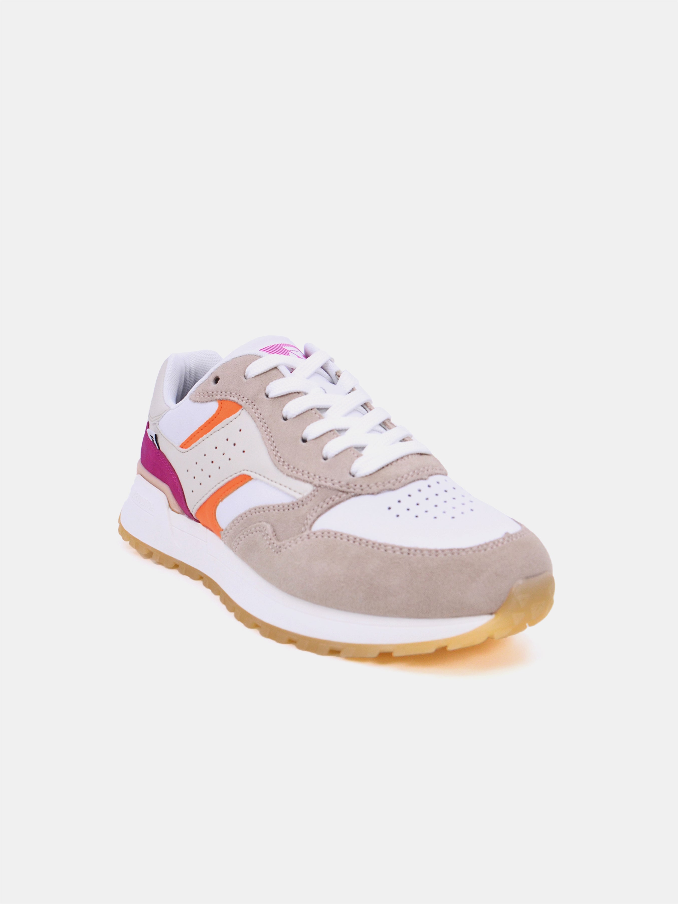 Rieker W0607-80 Women's Casual Sneakers #color_beige / orange