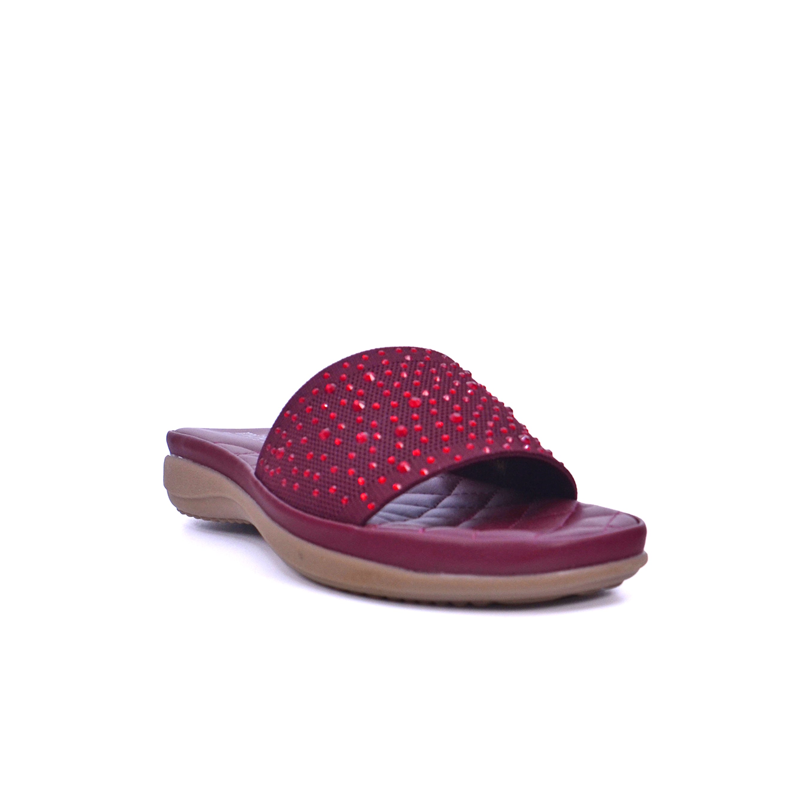 092-2418 Michelle Morgan 214ZD132 Women's Flat Sandals #color_Maroon