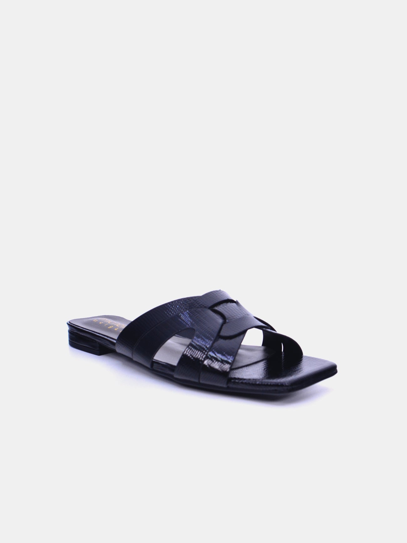 Michelle Morgan 213RJ366 Women's Flat Sandals #color_Black