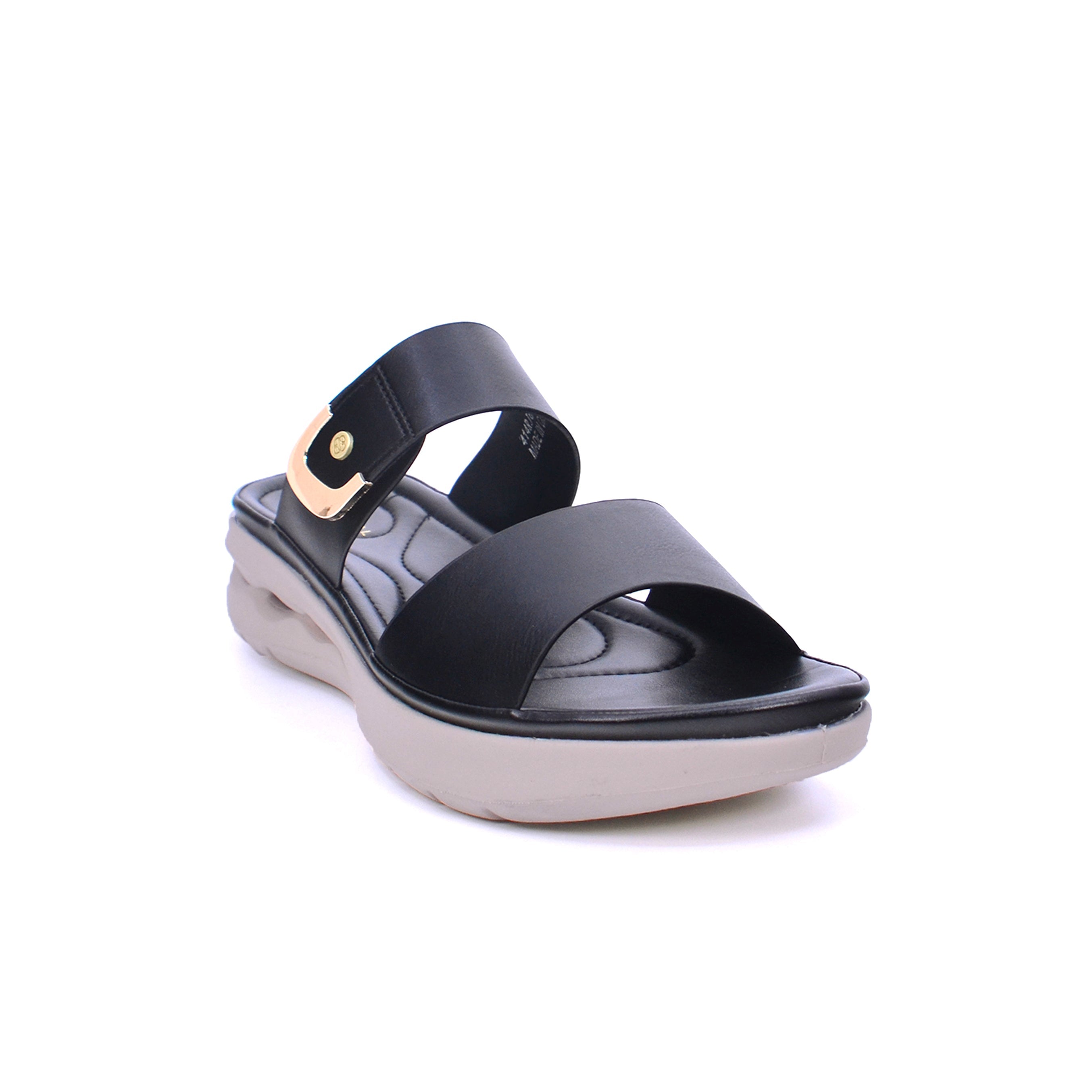 Mynaal 414Rj66E Women's Flat Sandal #color_Black