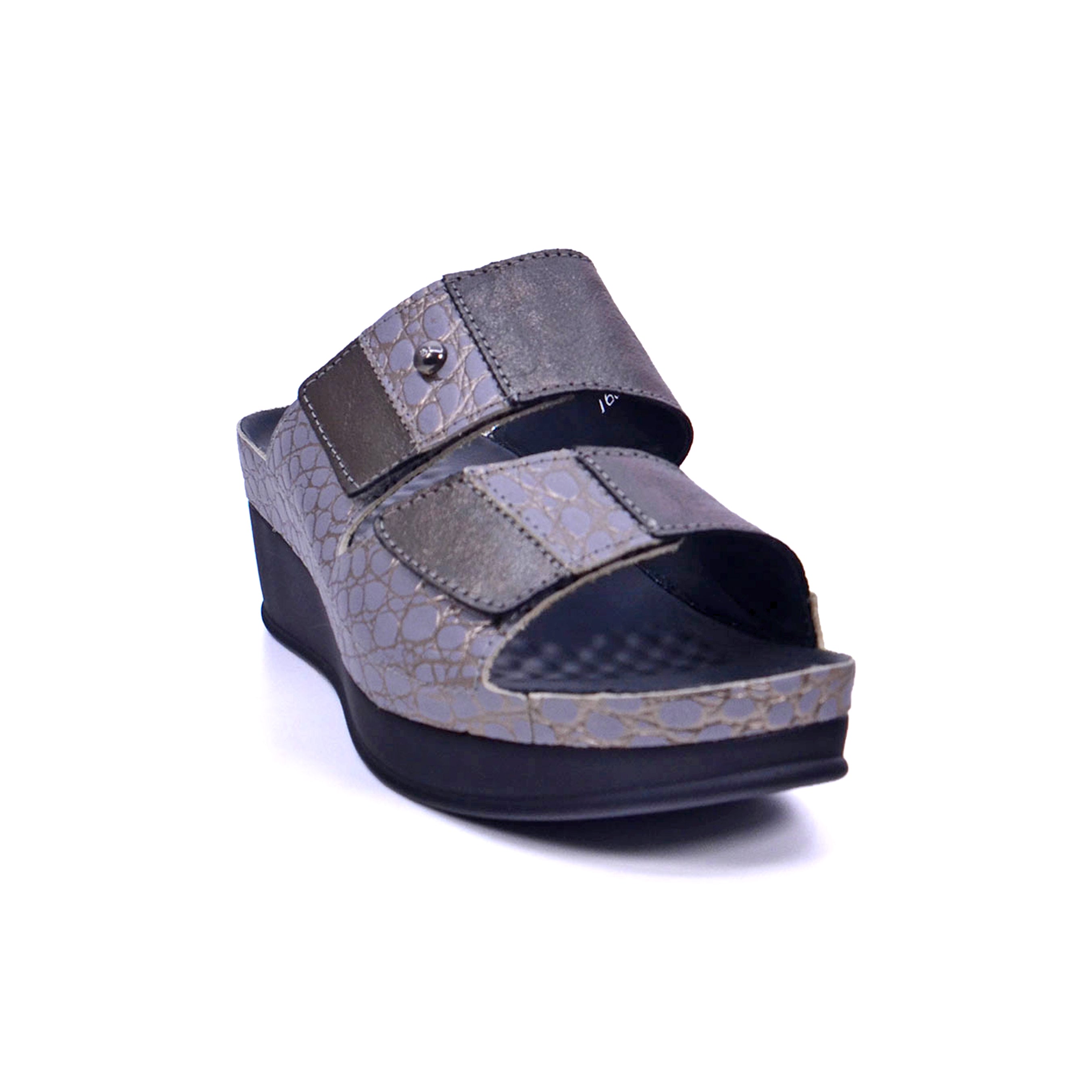 Vital Lara - Reptil/Metallic 16003S-49280-7192 Women's Sandals #color_Gray