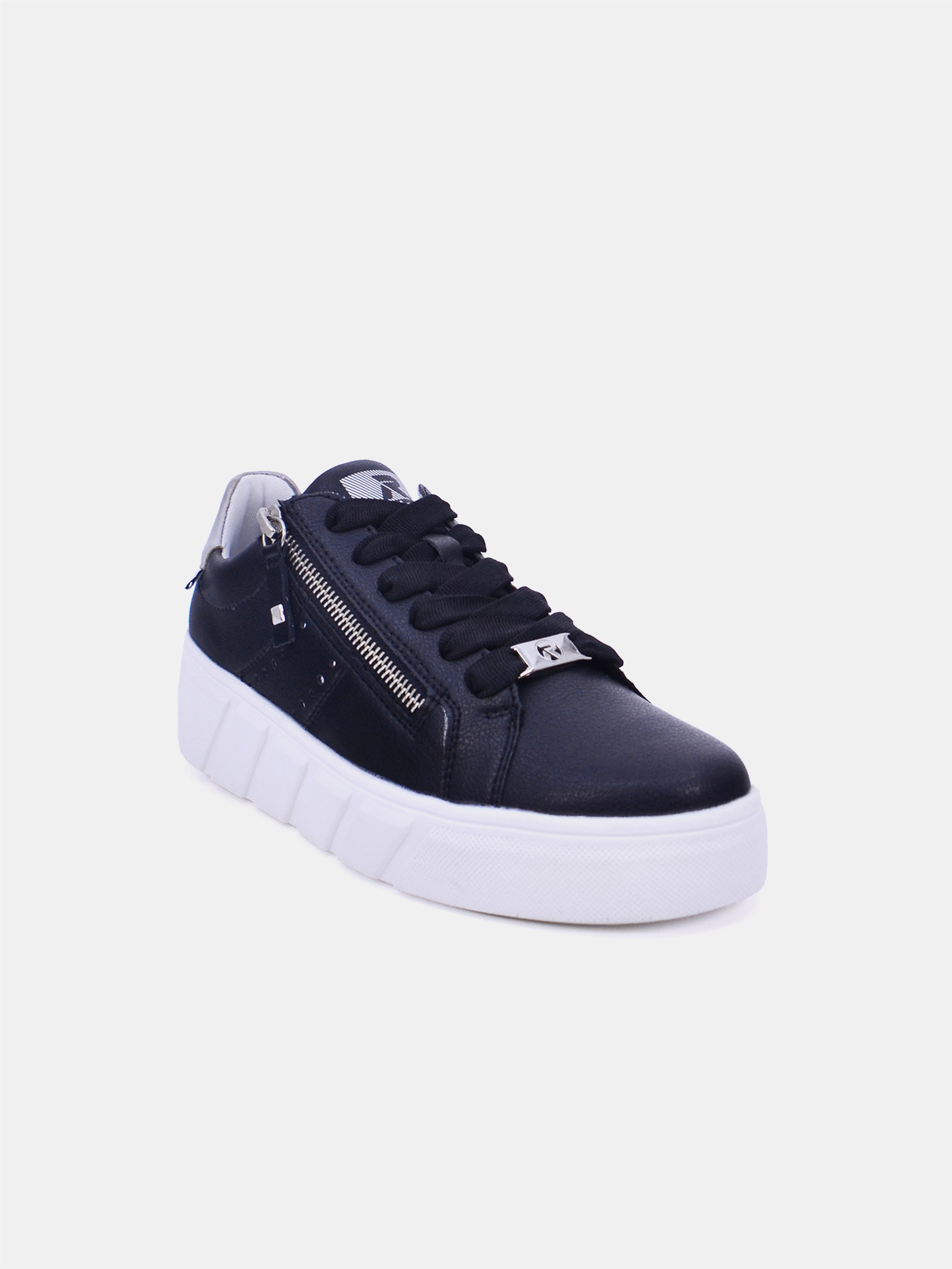 Rieker W0505 Women Casual Shoes #color_Black