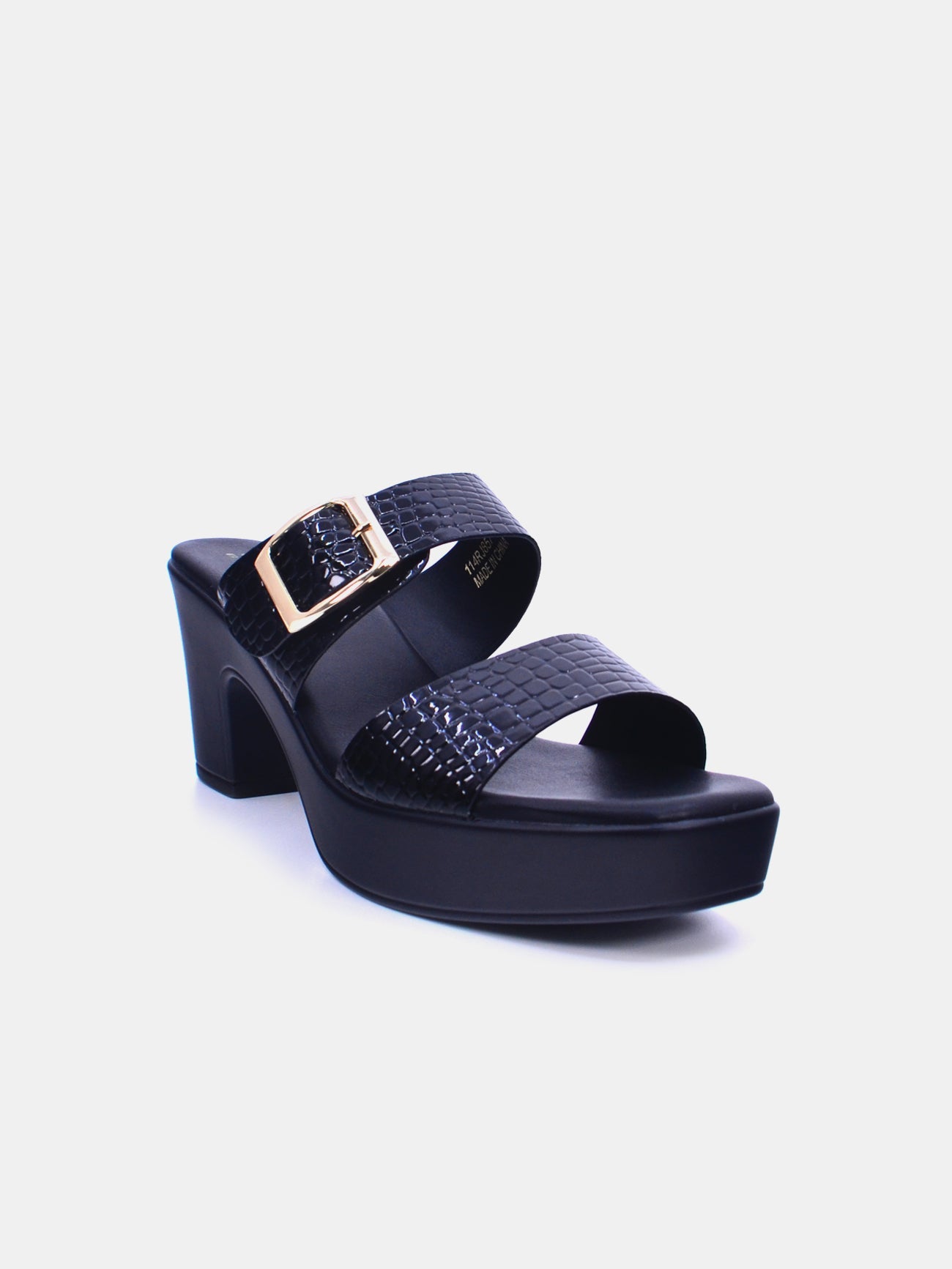 Michelle Morgan 114RJ857 Women's Heeled Sandals #color_Black