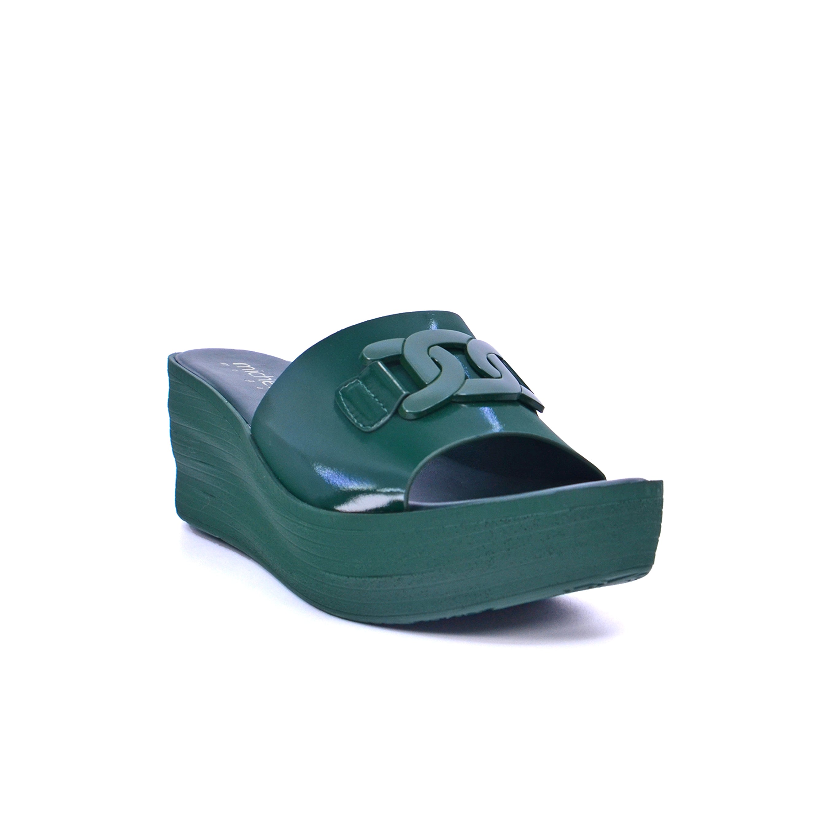 092-2467 Michelle Morgan 214RJ663 Women's Wedge Sandals #color_Green