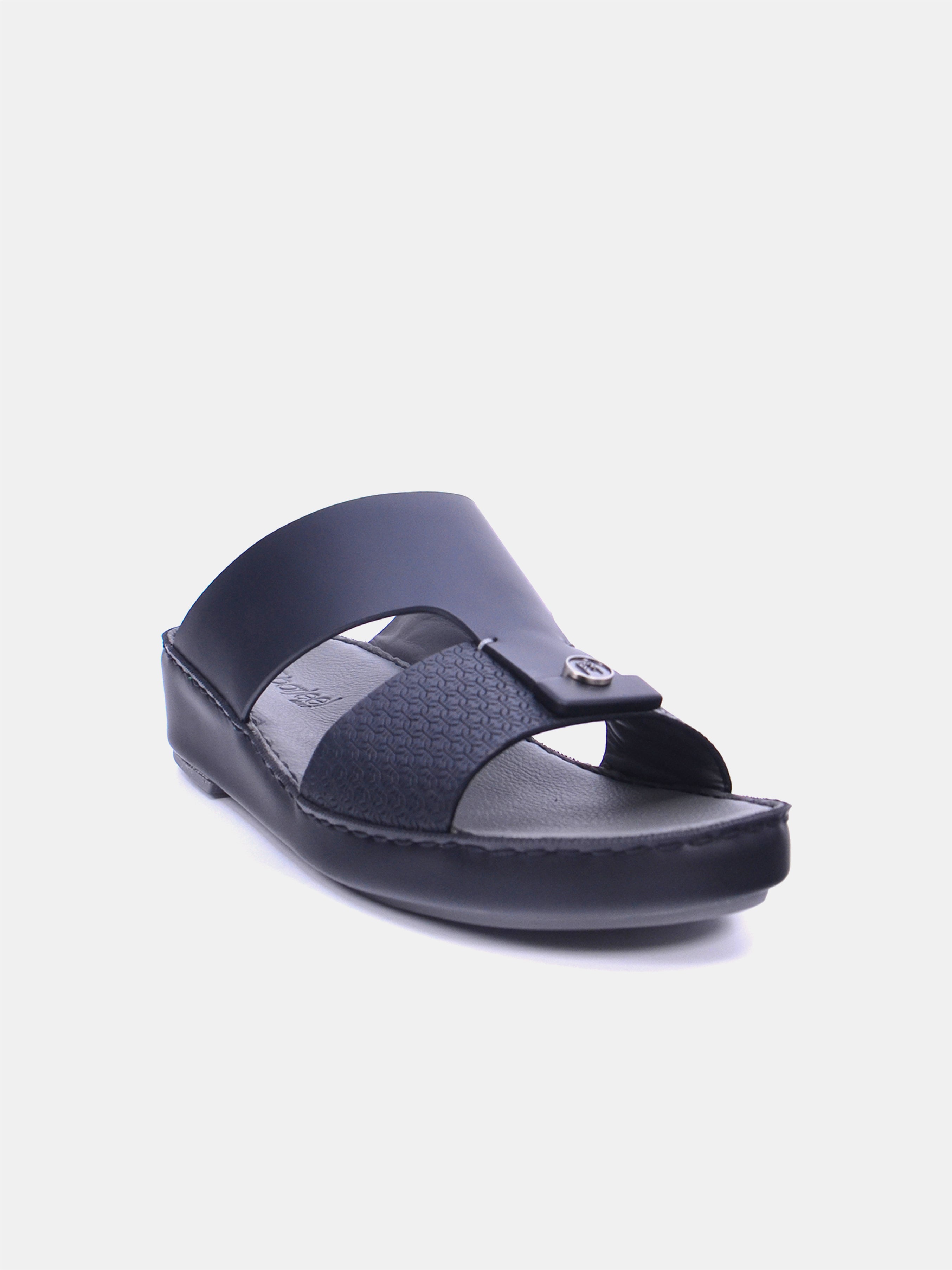 Barjeel Uno BS35 Men's Arabic Sandals #color_Black