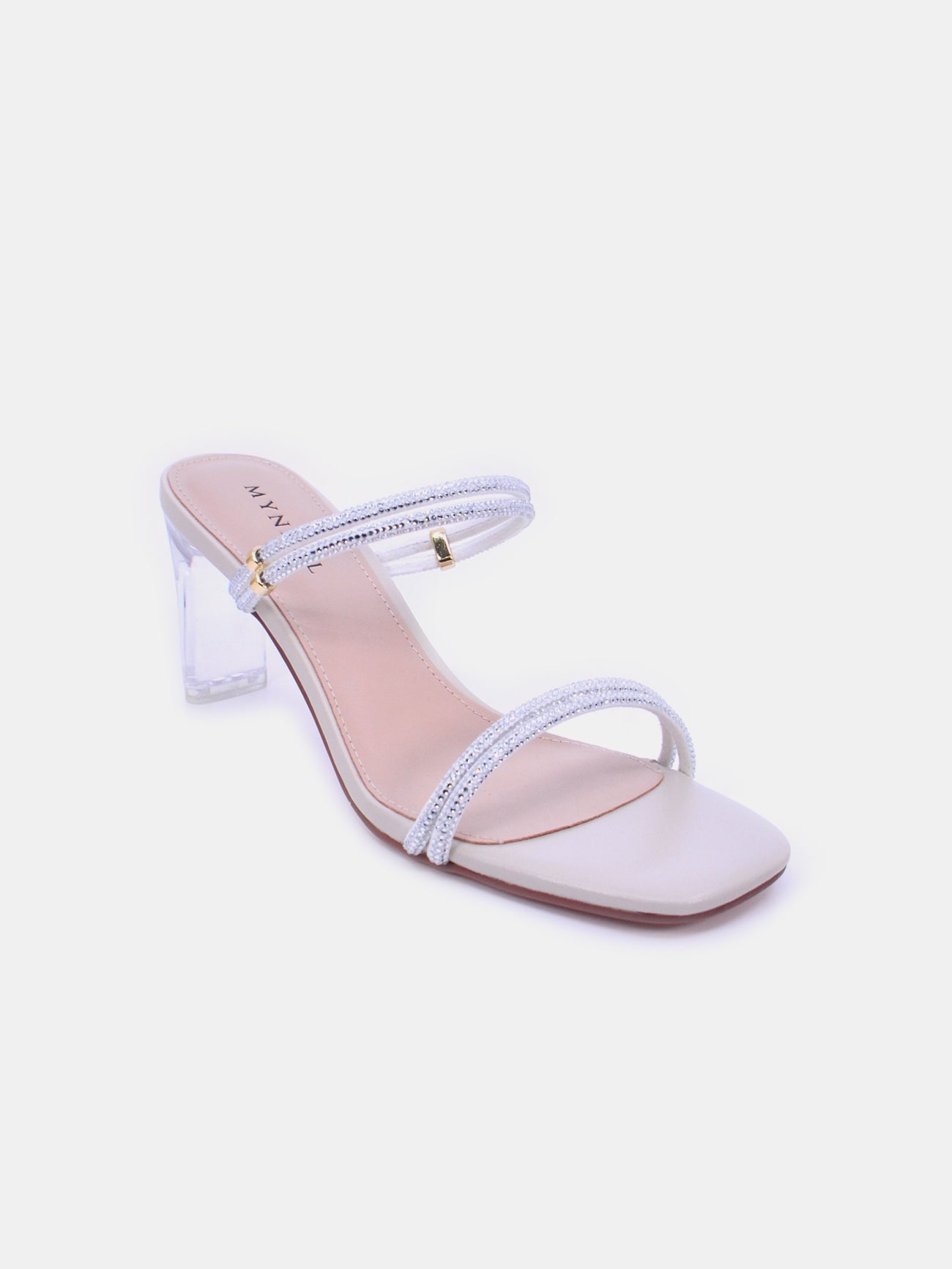 Mynaal Vesta Women's Block Heel Sandals #color_Beige