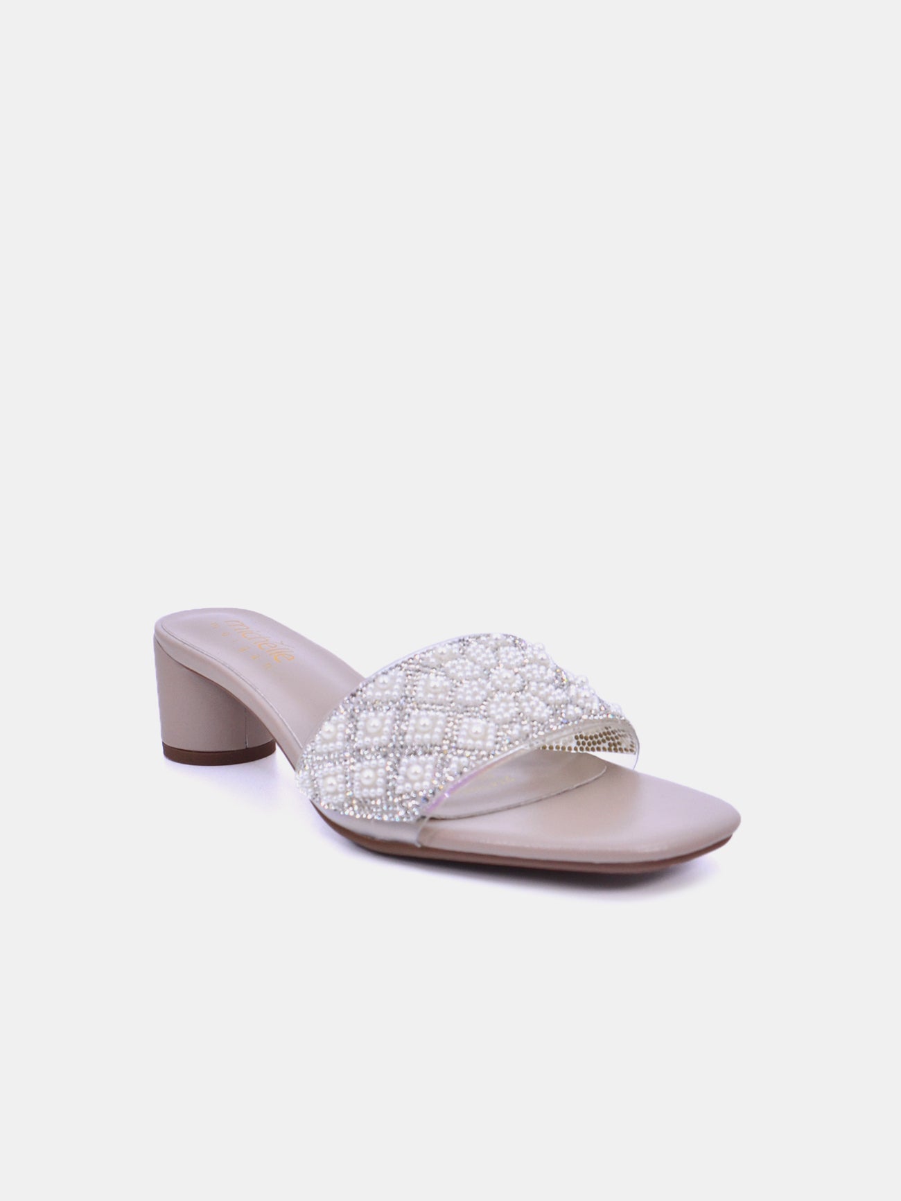 Michelle Morgan 214JH501 Women's Heeled Sandals #color_White