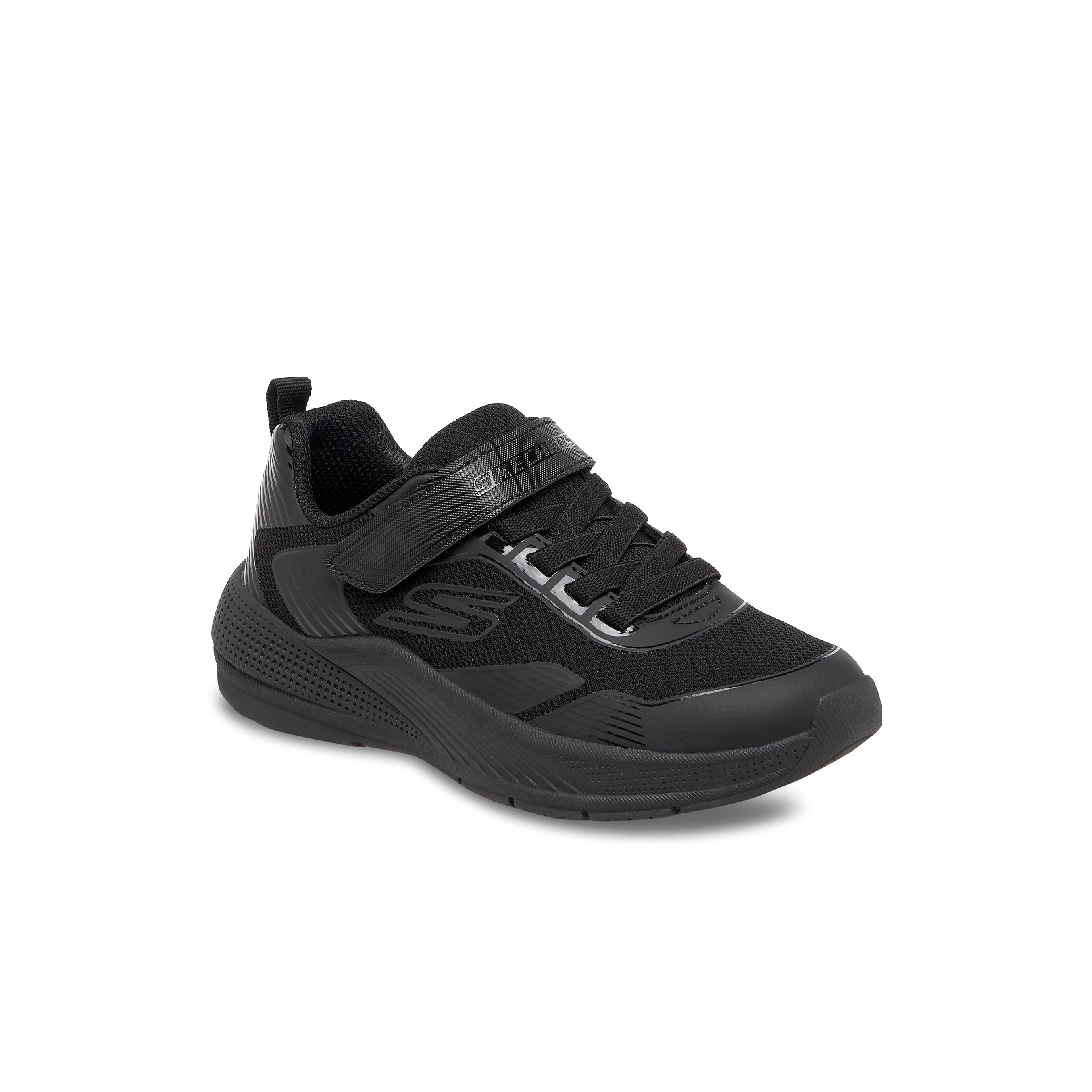 Skechers Girls' Microspec Advance - Oasis Point Shoes #color_Black