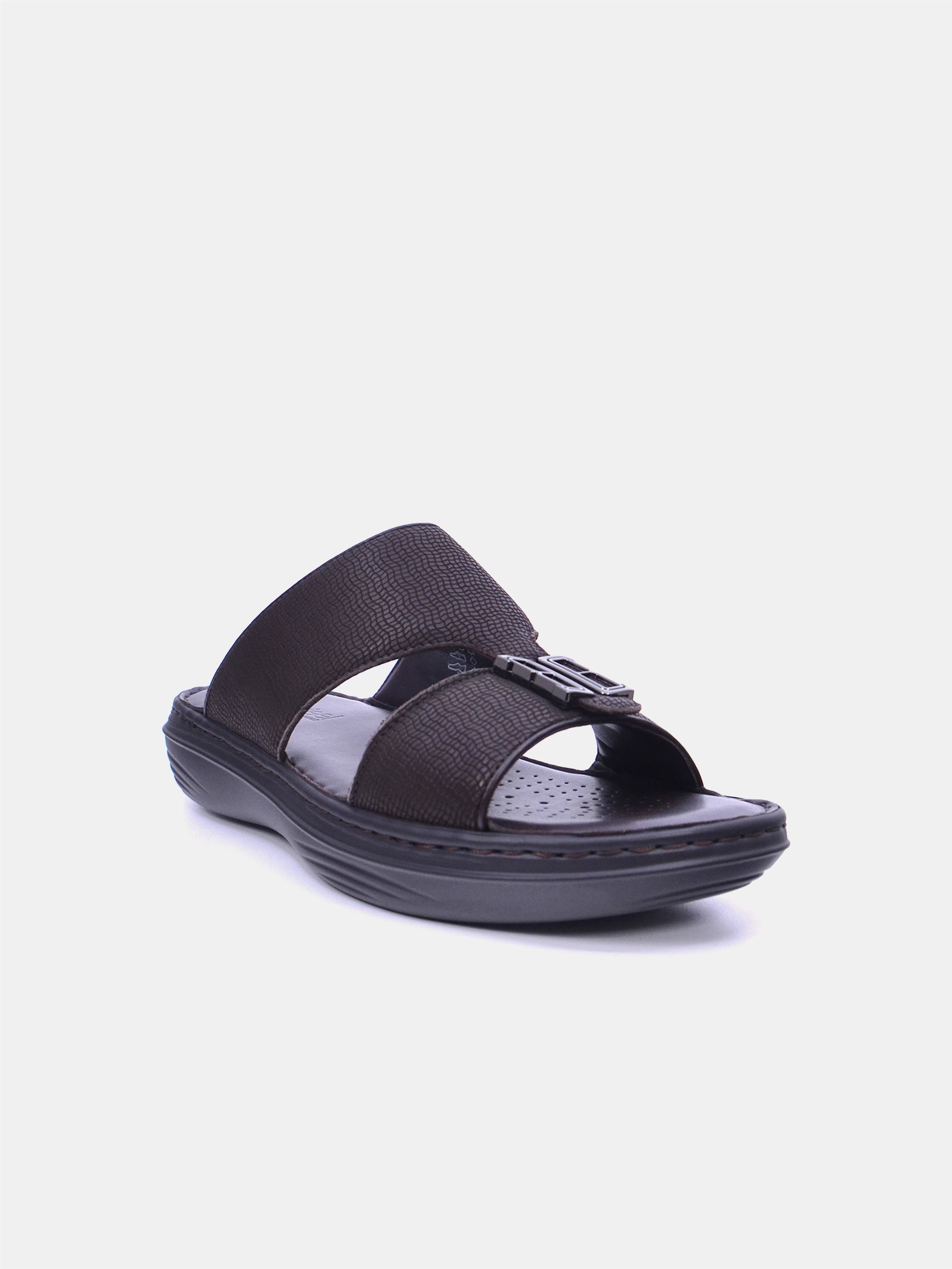 Barjeel Uno 21410-63 Men Arabic Sandals #color_Brown
